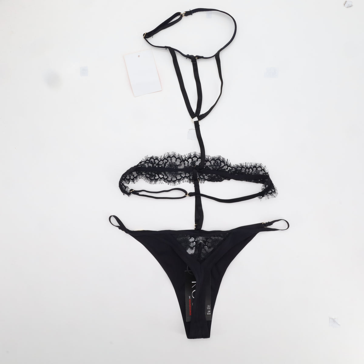 Ensemble de lingerie sexy Rose Noir