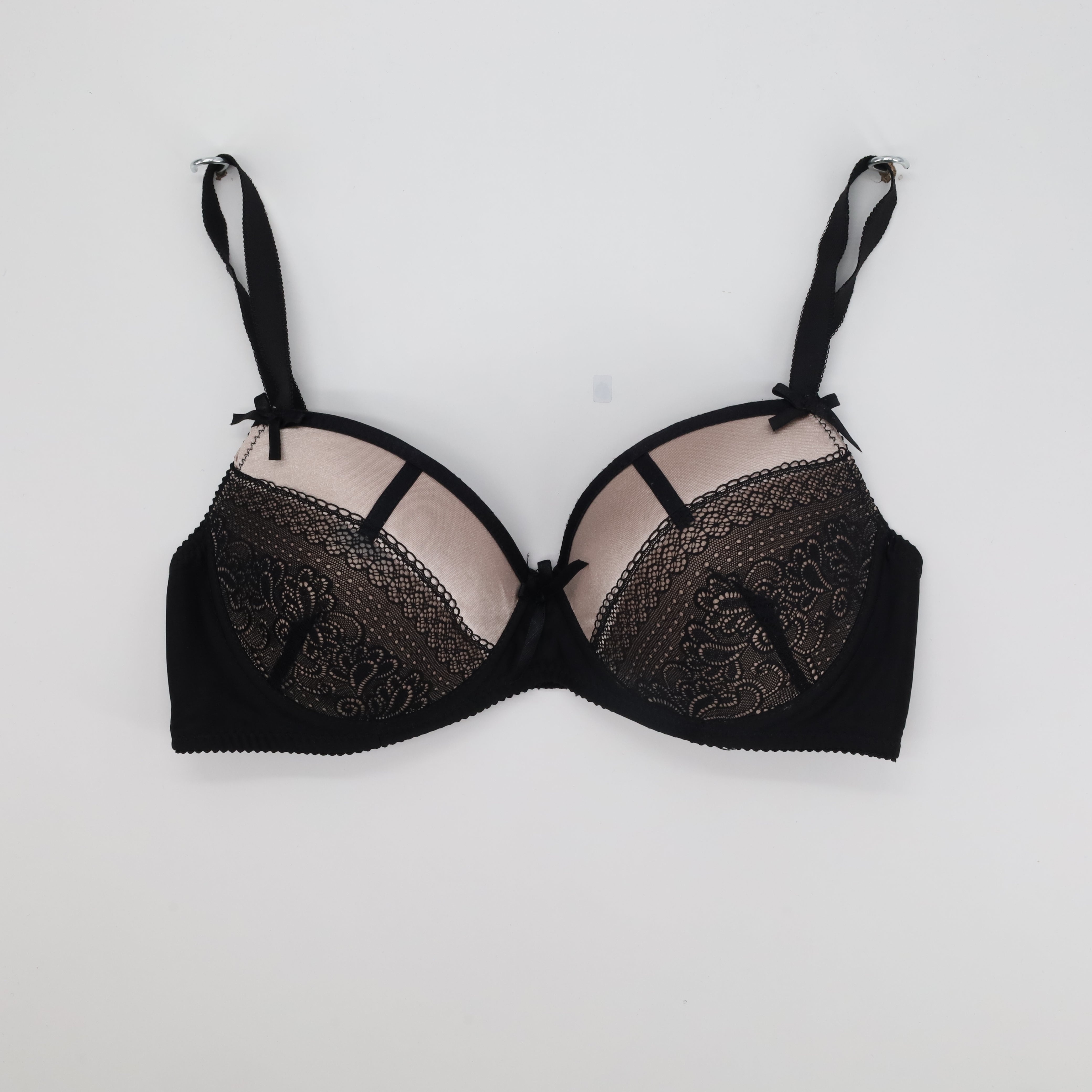 Soutien-gorge Fleur Papillon Noir