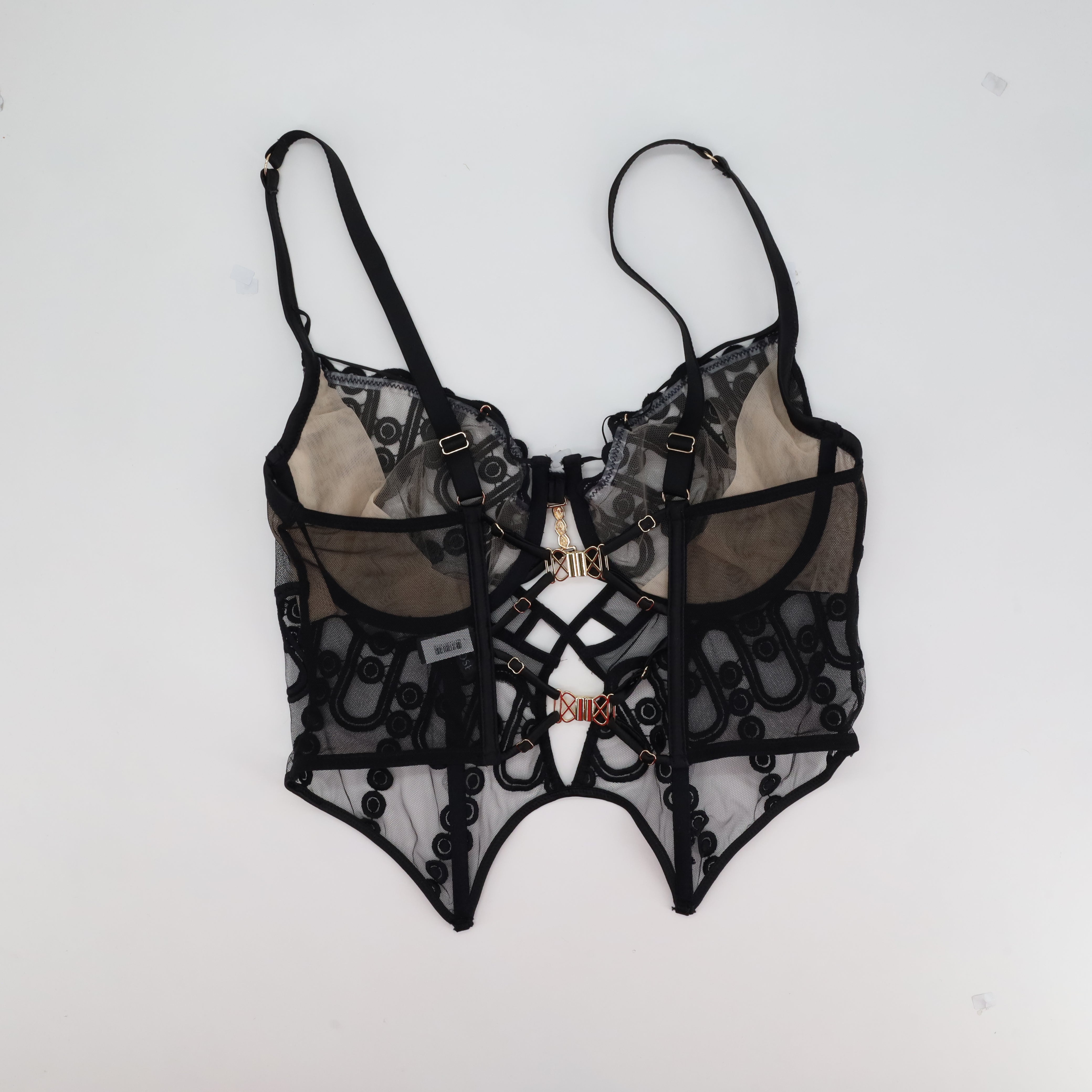 Corset Rose Noir