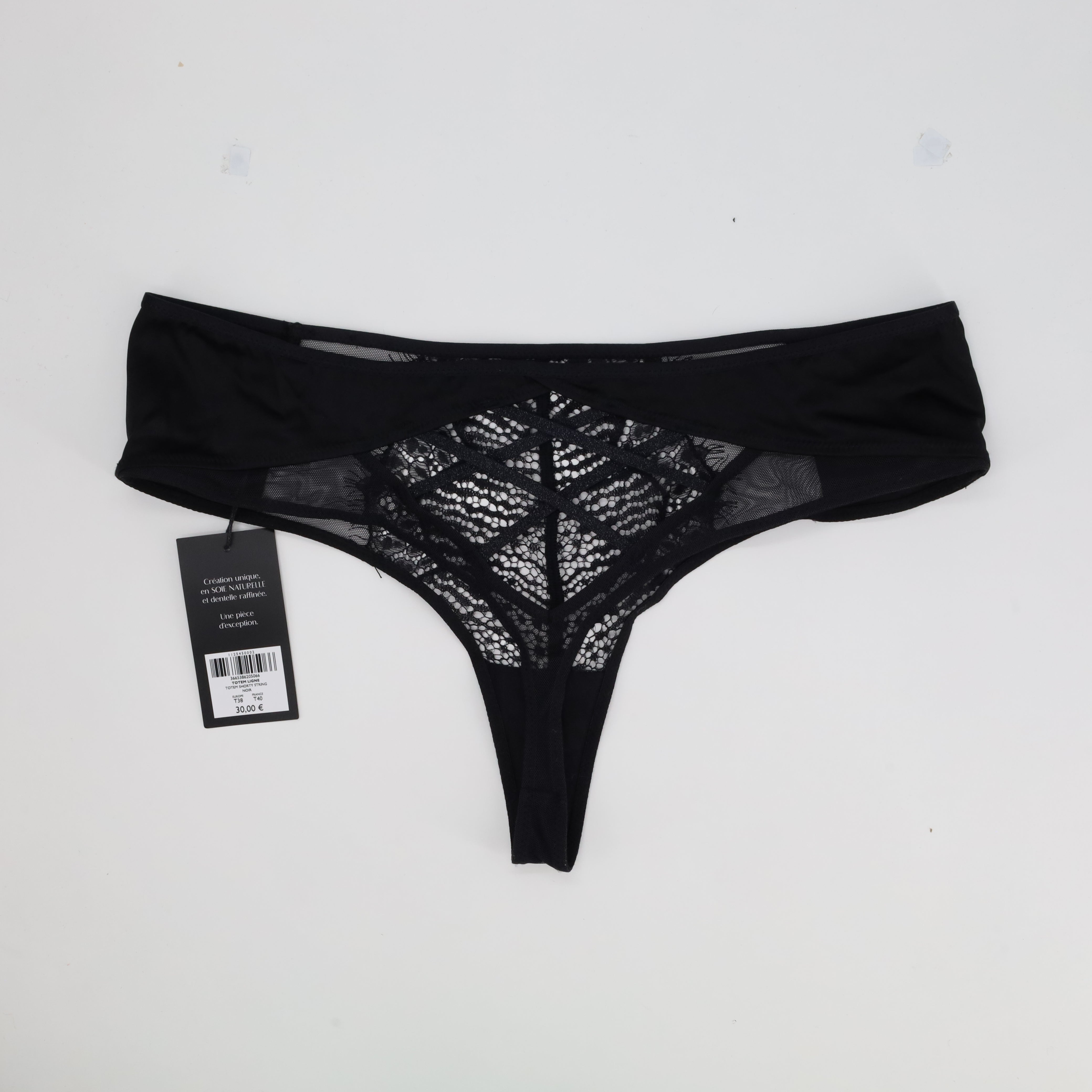 Tanga Rose Noir