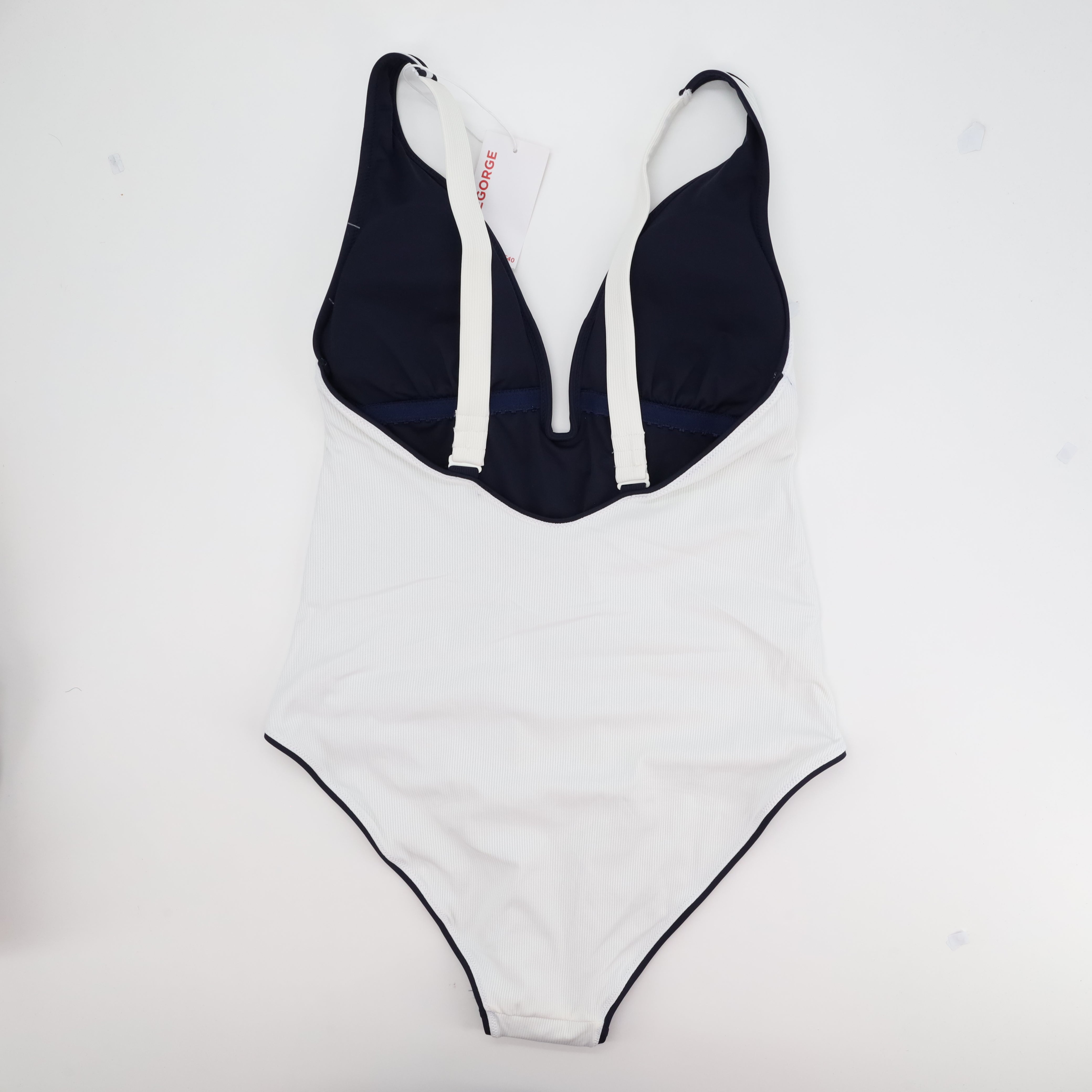 Maillot 1 pièce RougeGorge Blanc