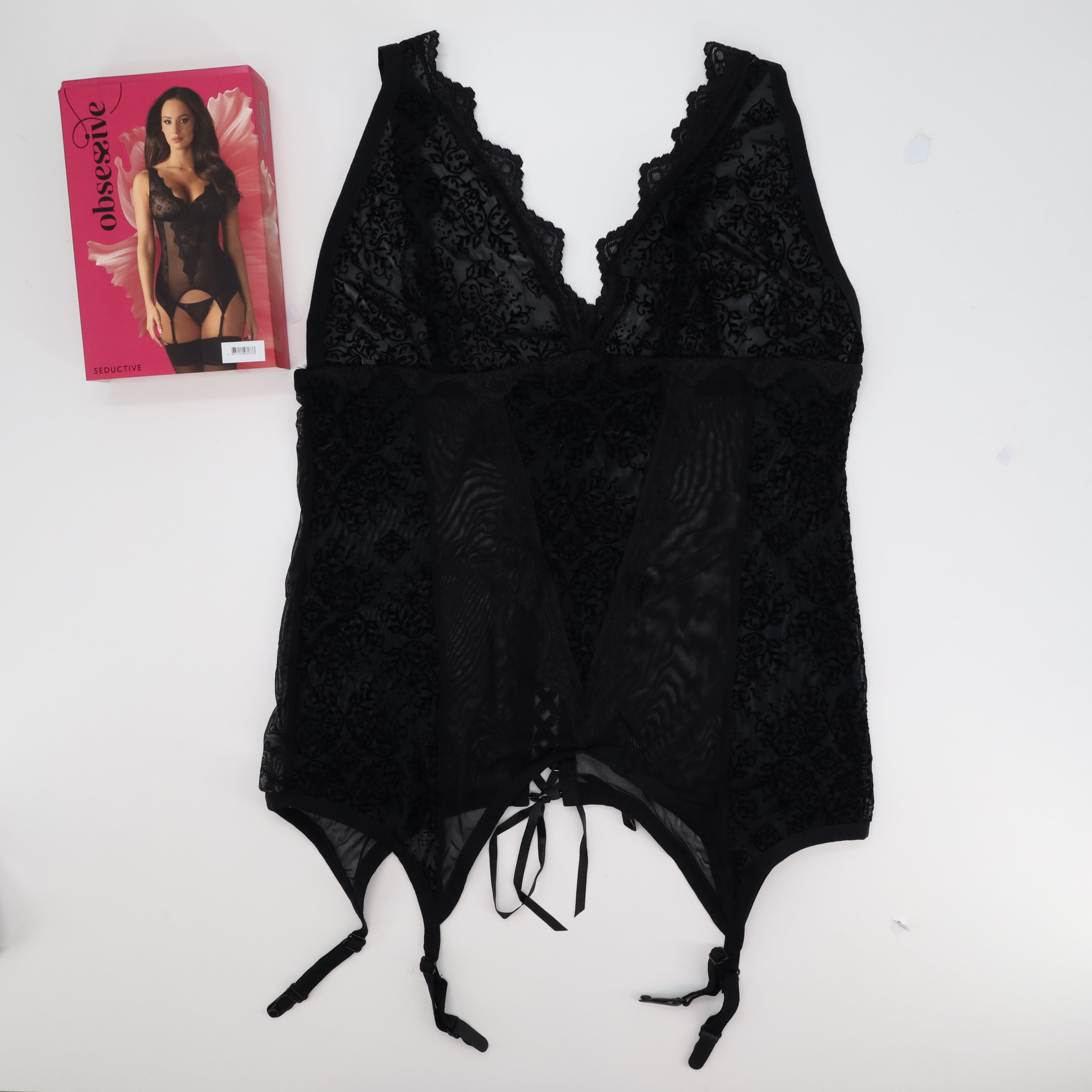 Ensemble lingerie sexy Obsessive Noir