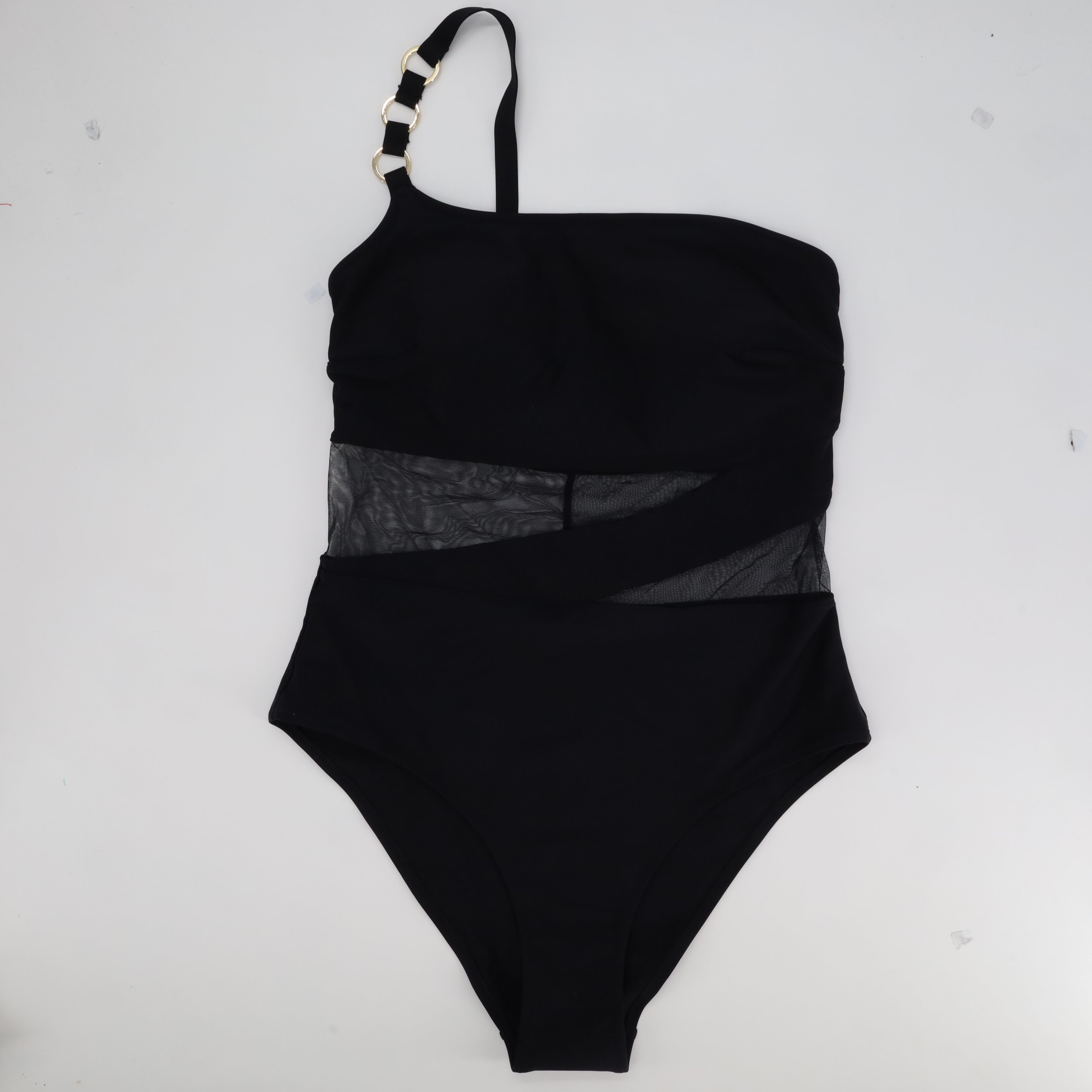 Maillot 1 pièce Rose Noir