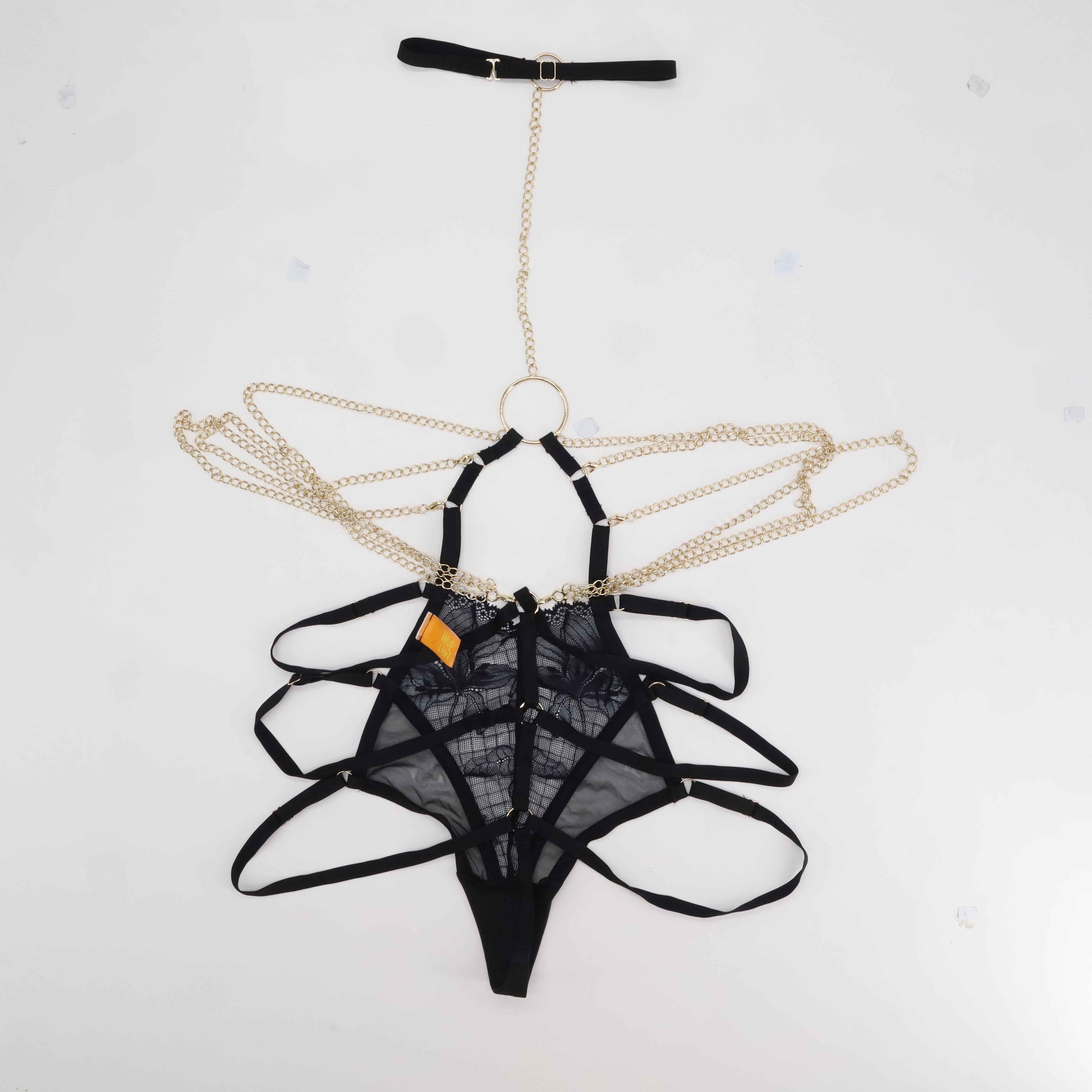 Ensemble de lingerie sexy Hop Lun Noir
