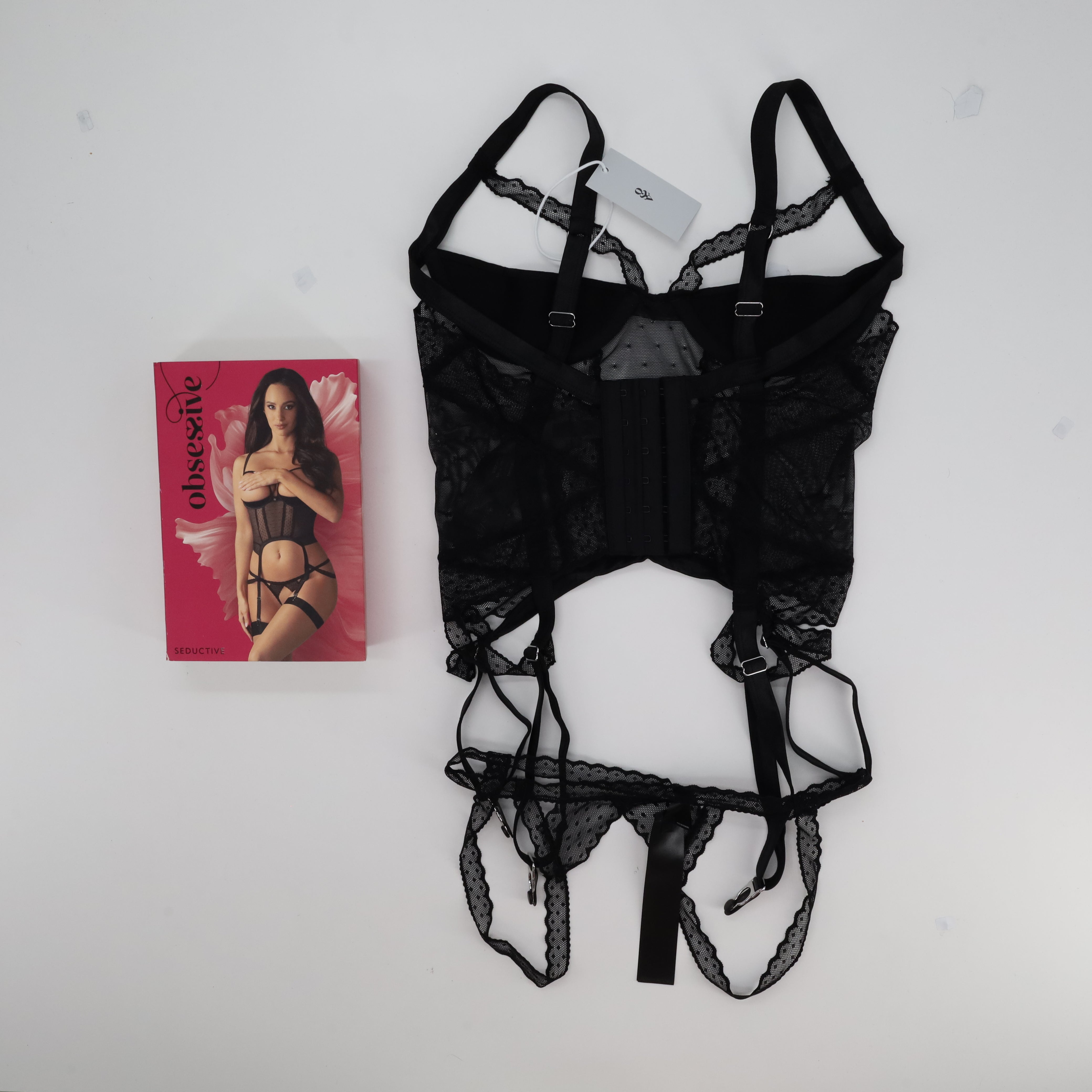 Ensemble de lingerie sexy Obsessive Noir