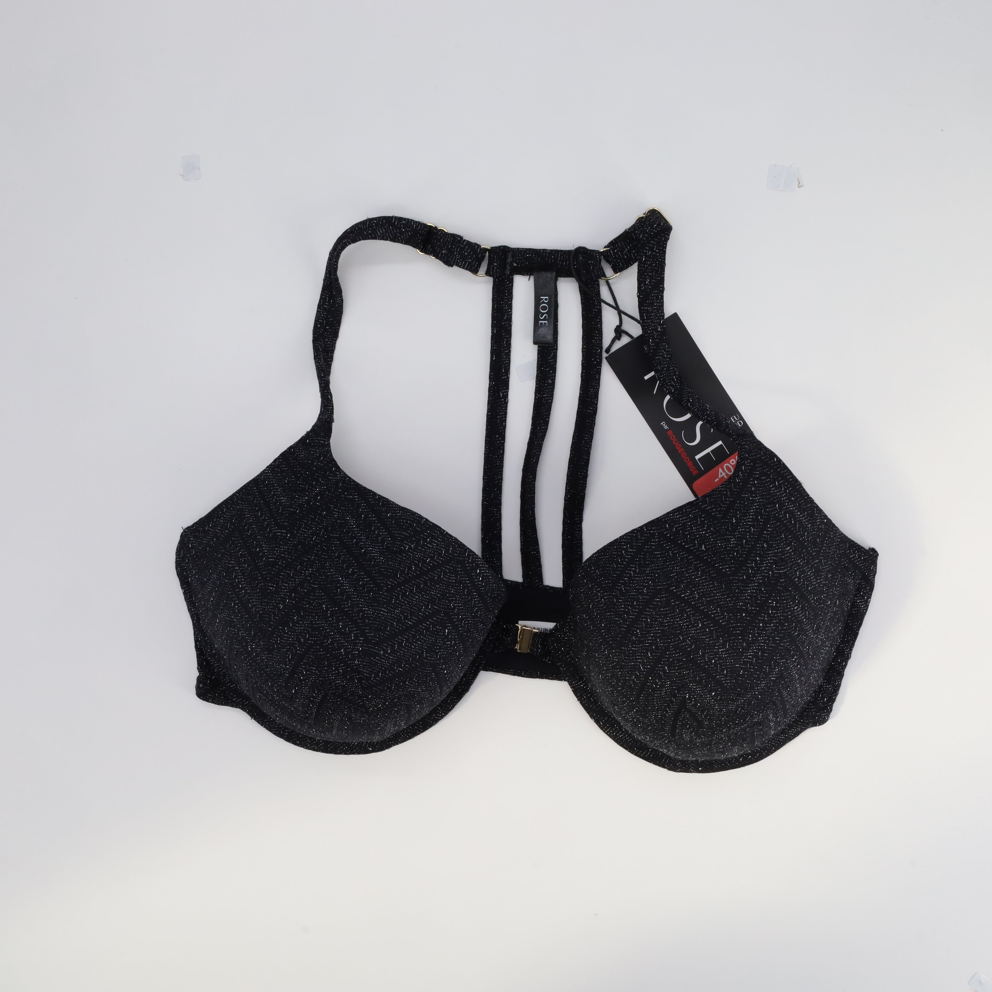 Haut de maillot Rose Noir