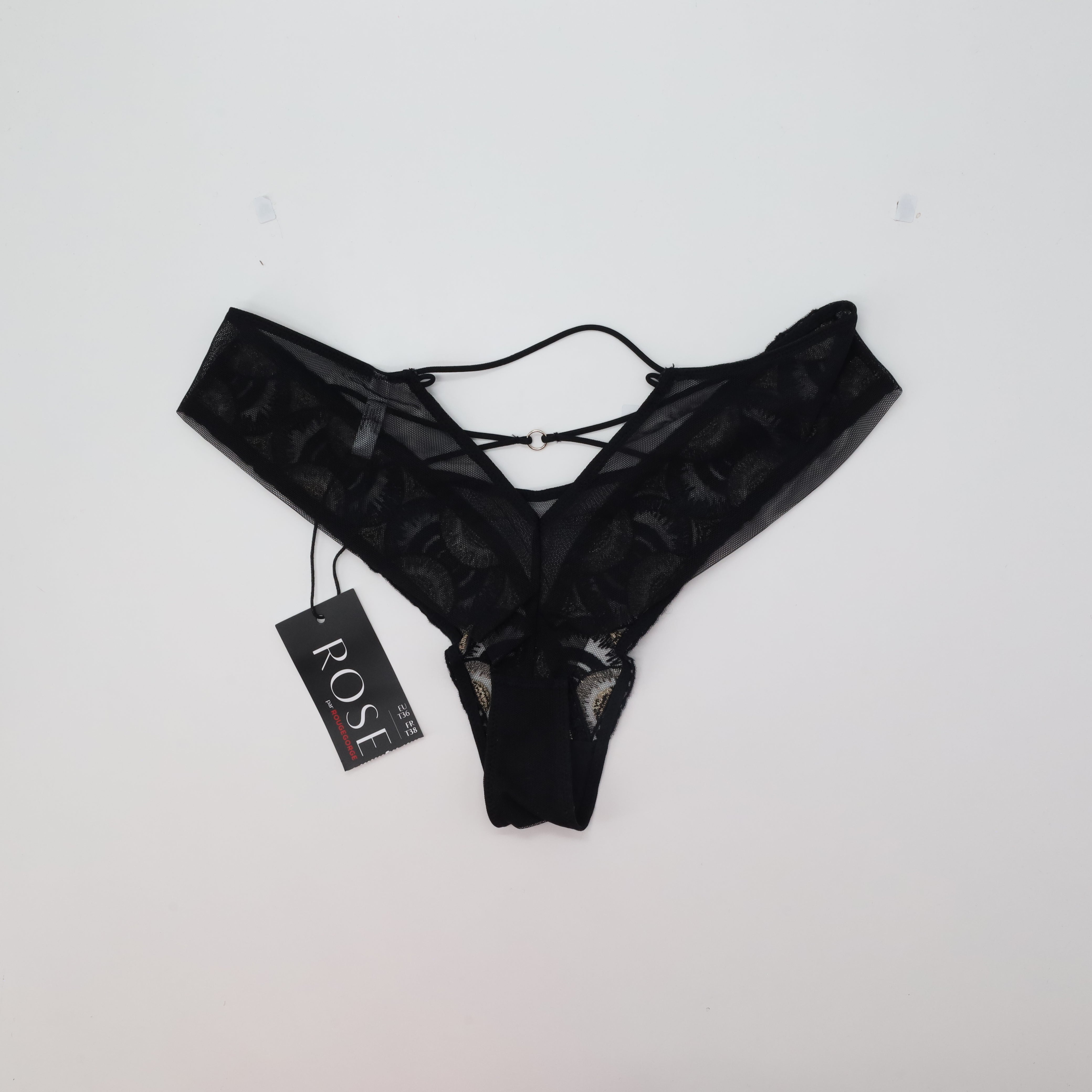 Tanga Rose Noir