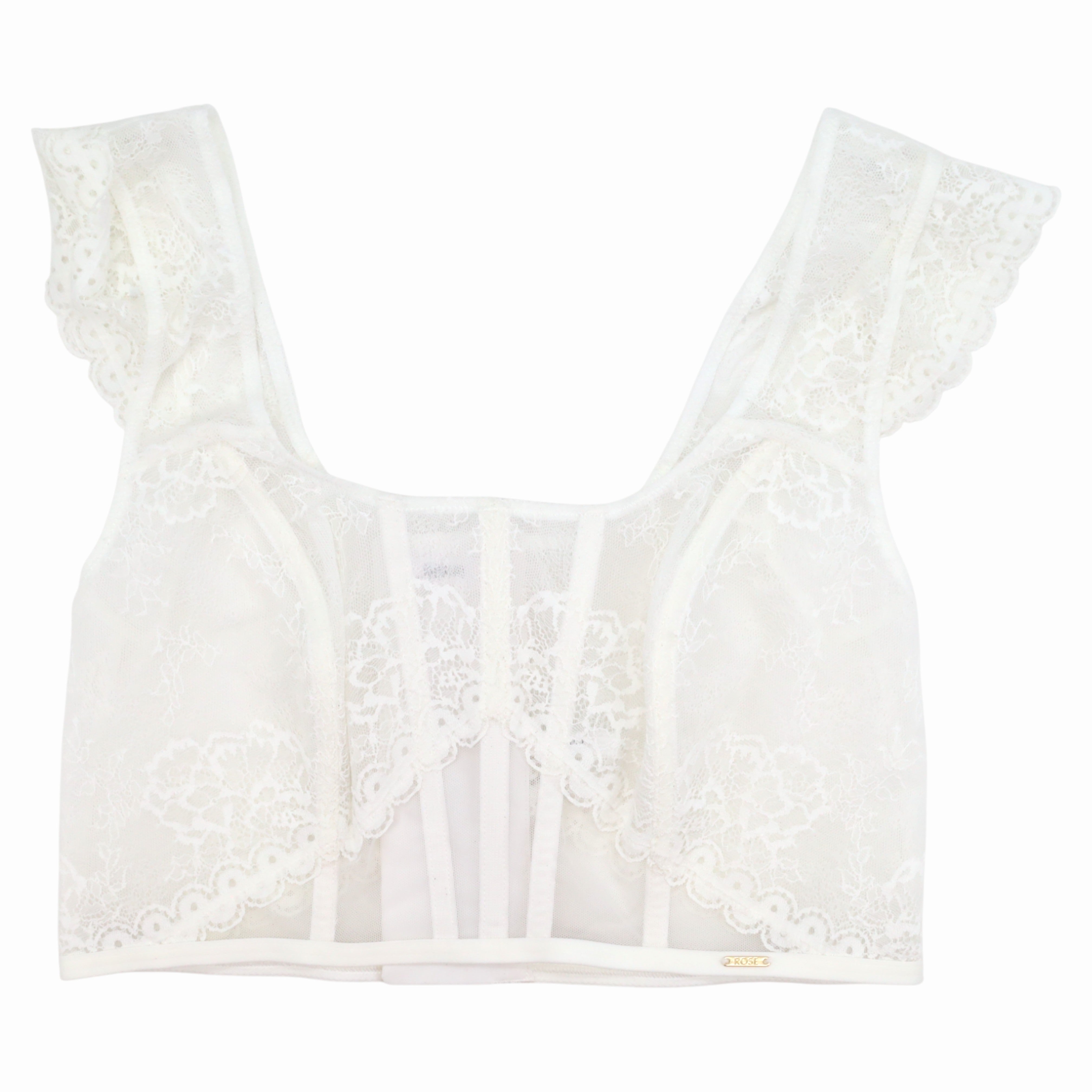 Corset Rose Blanc