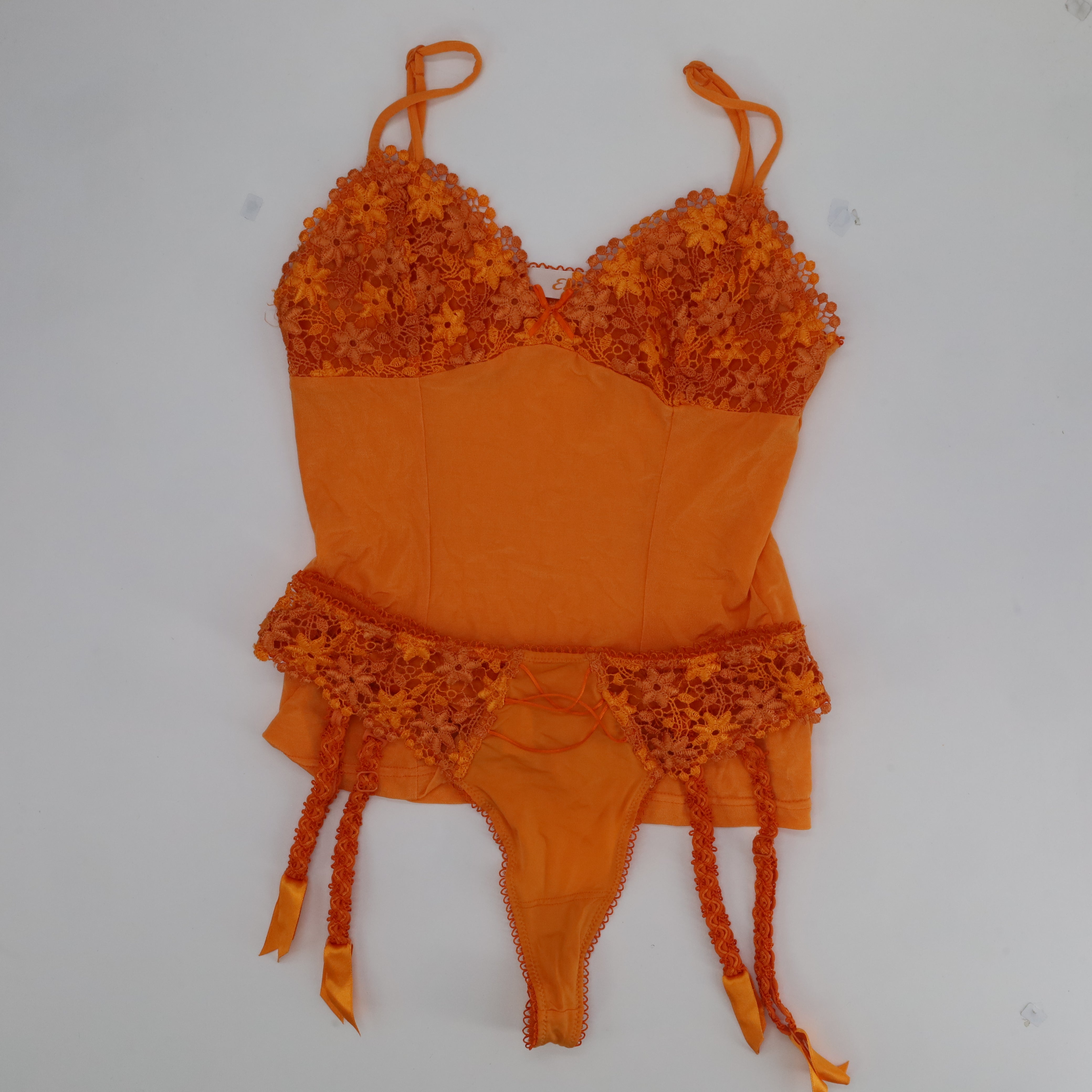 Ensemble de lingerie sexy ETAM Orange