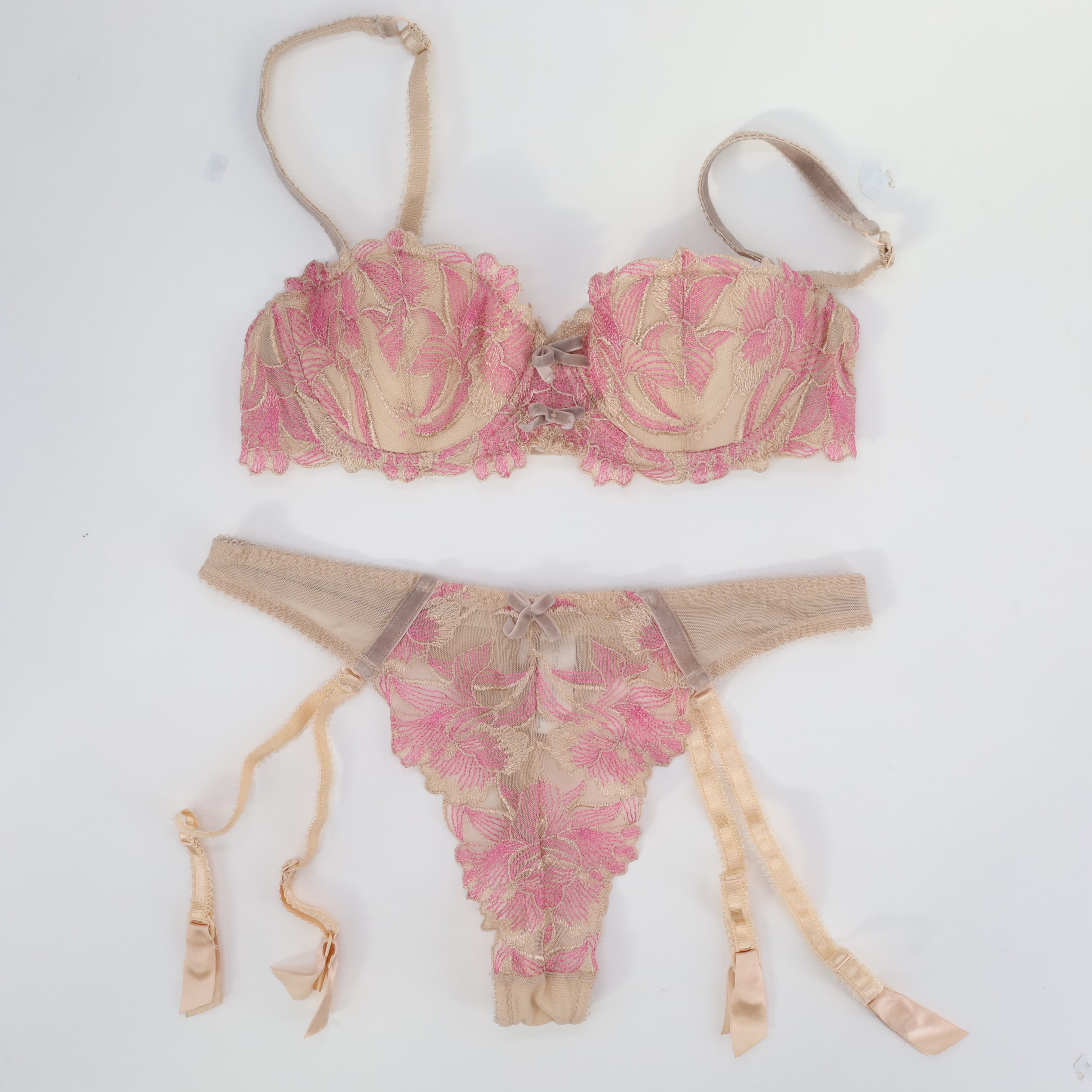 Ensemble de lingerie sexy Ici et Maintenant Rose