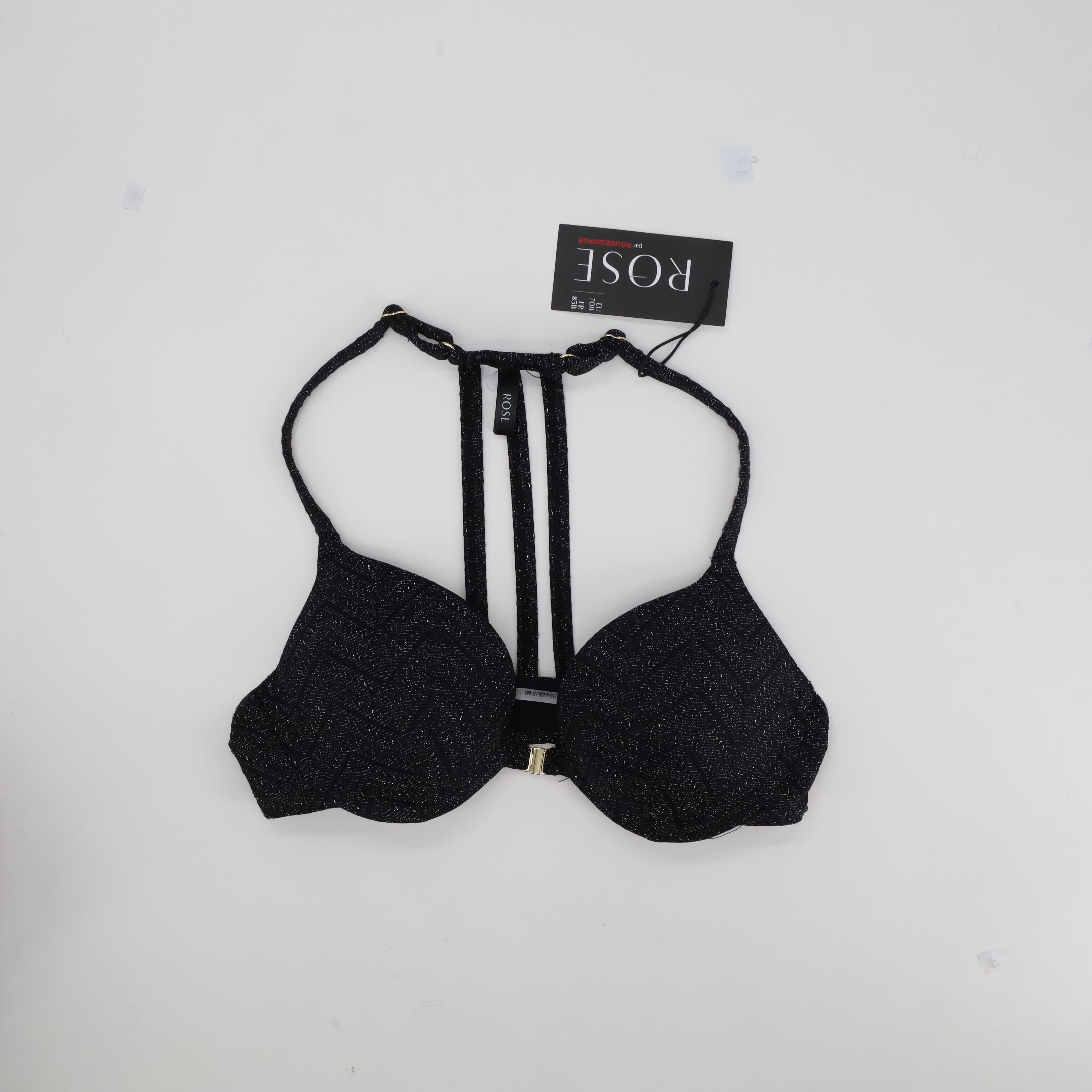 Haut de maillot Rose Noir