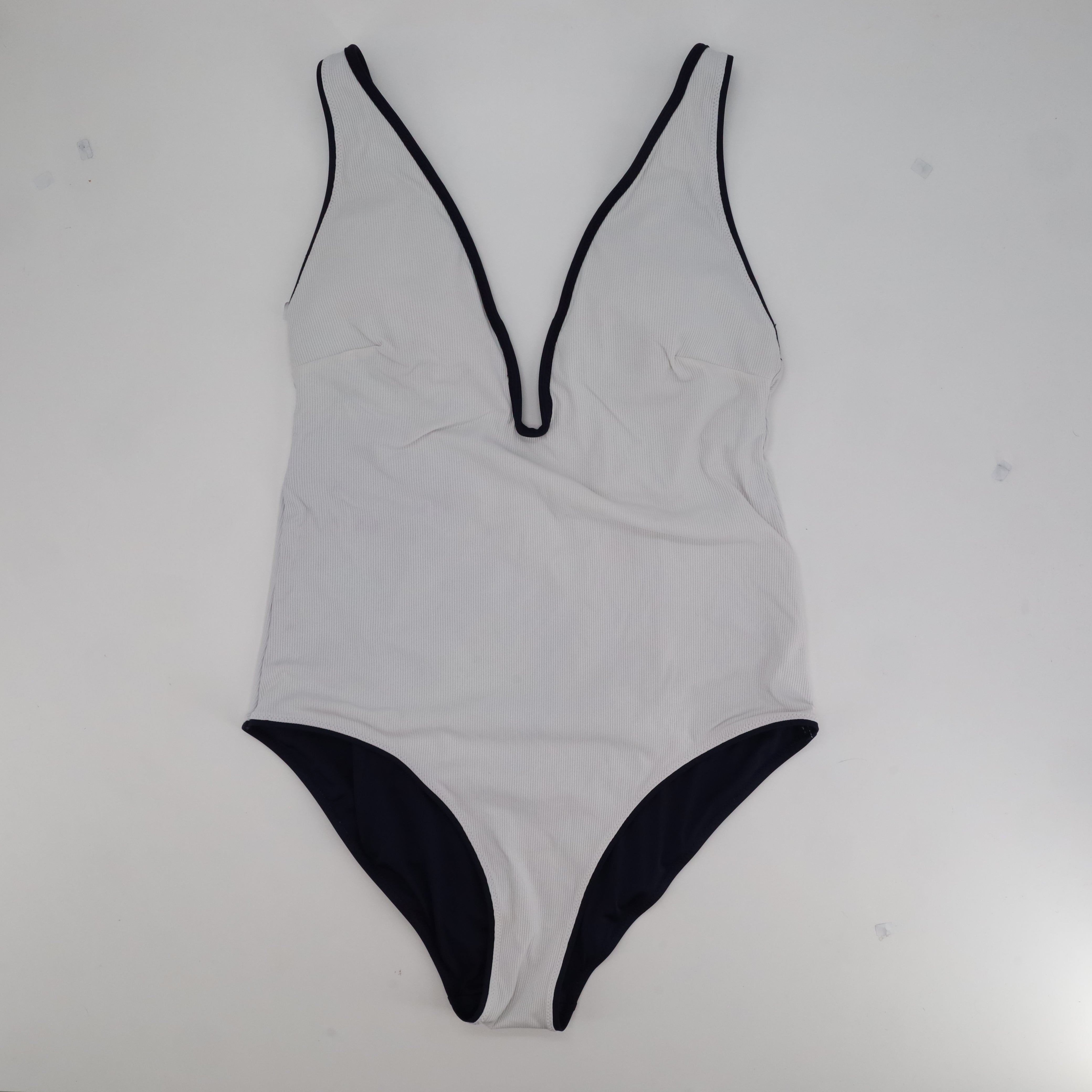 Maillot 1 pièce RougeGorge Blanc
