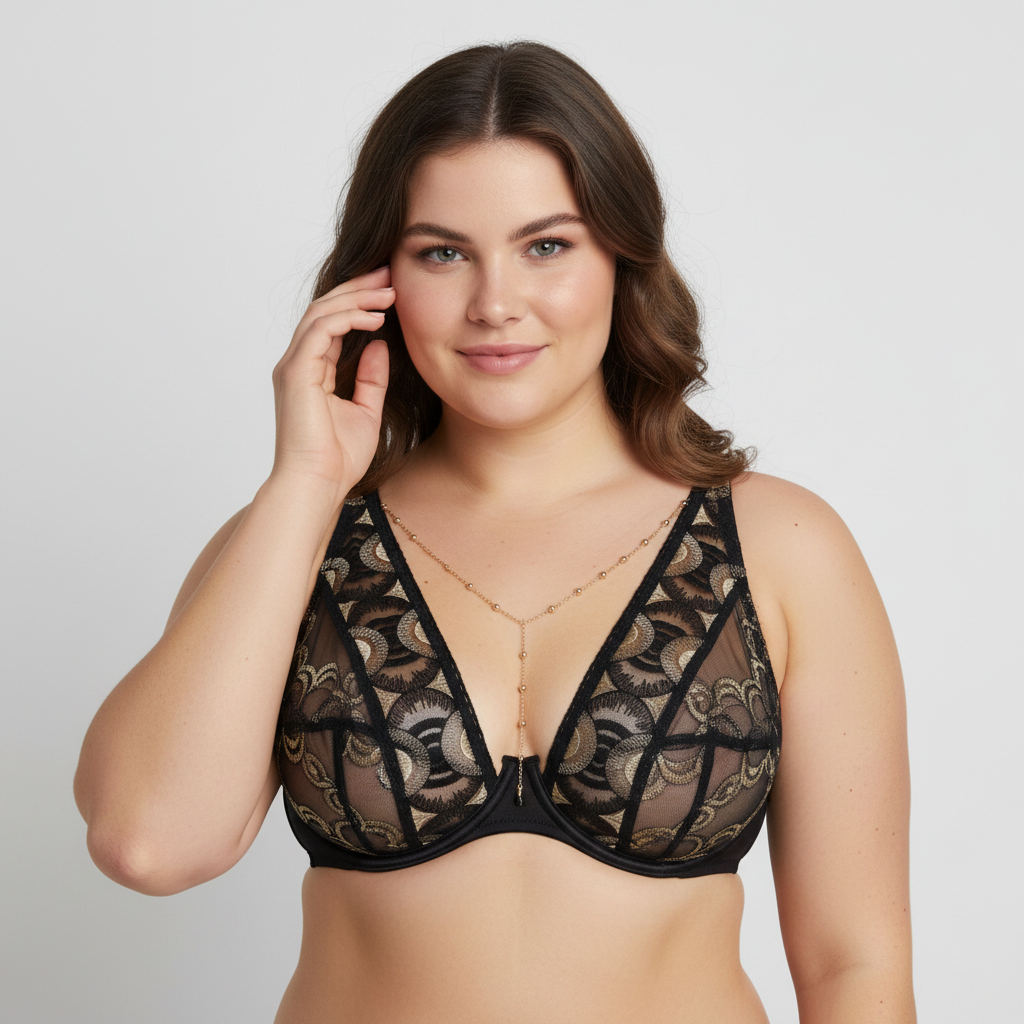 Soutien-gorge Rose Noir
