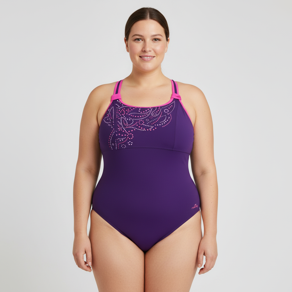 Maillot 1 pièce Nabaiji Violet