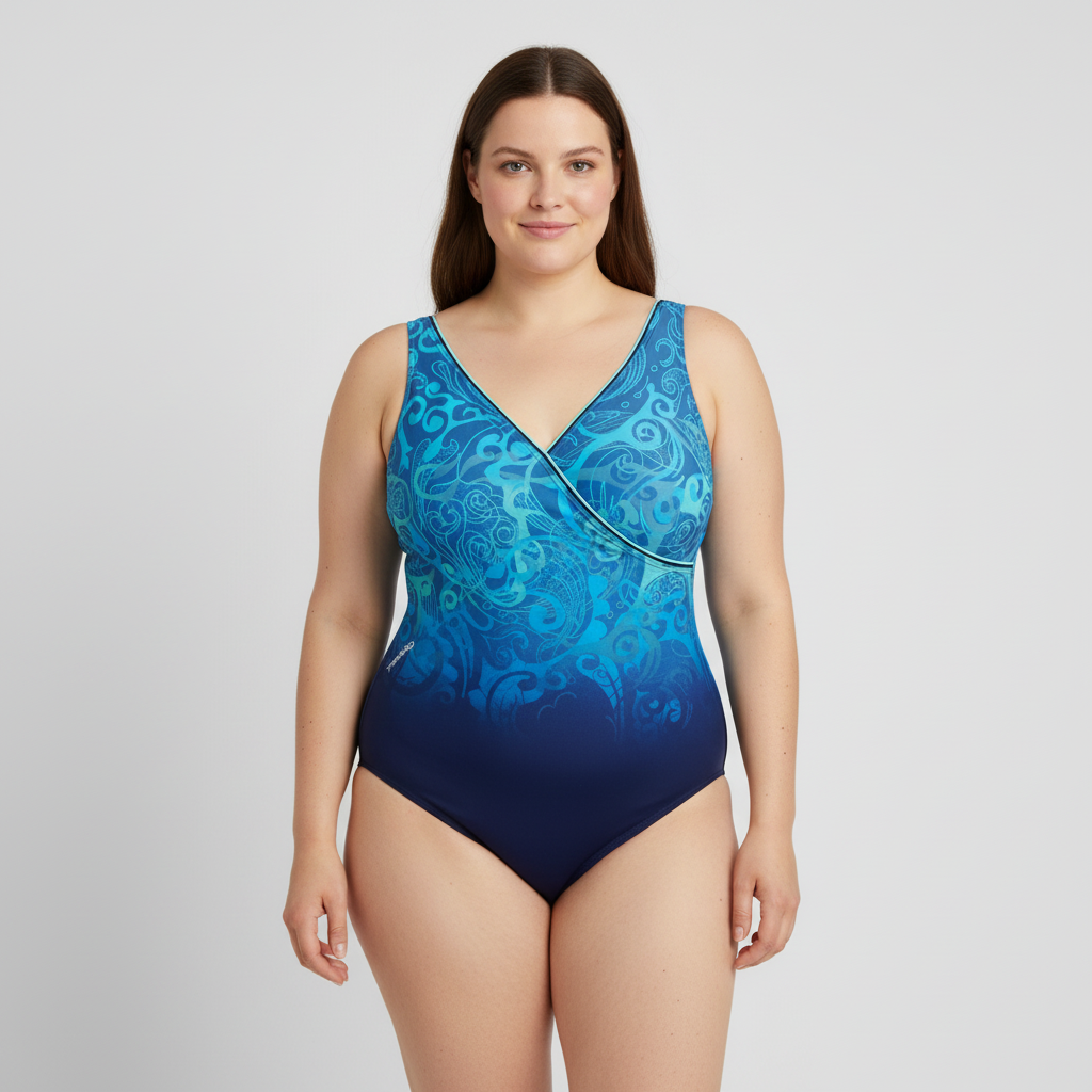 Maillot 1 pièce Tribord Bleu