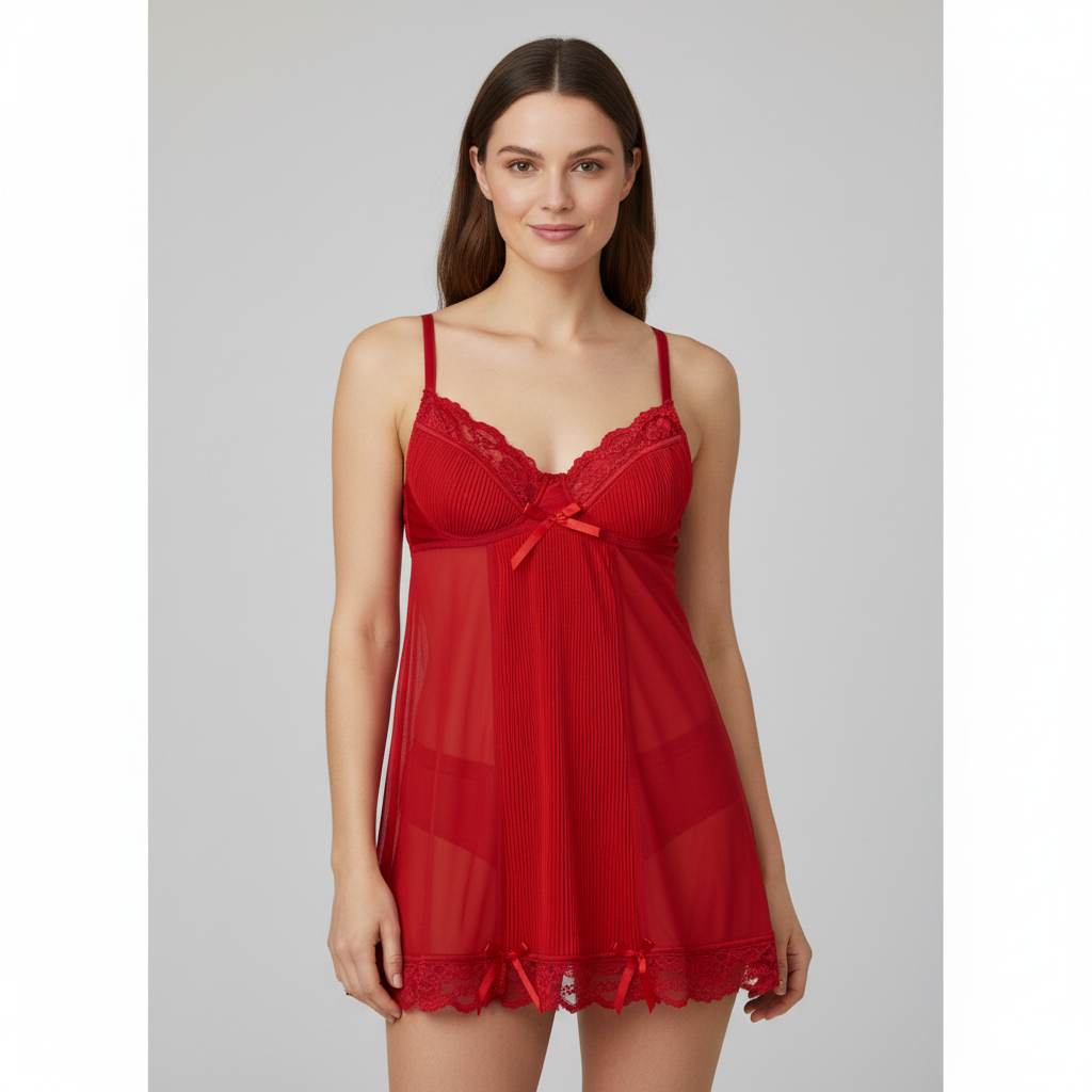 Nuisette H&Nathalie Lingerie Rouge