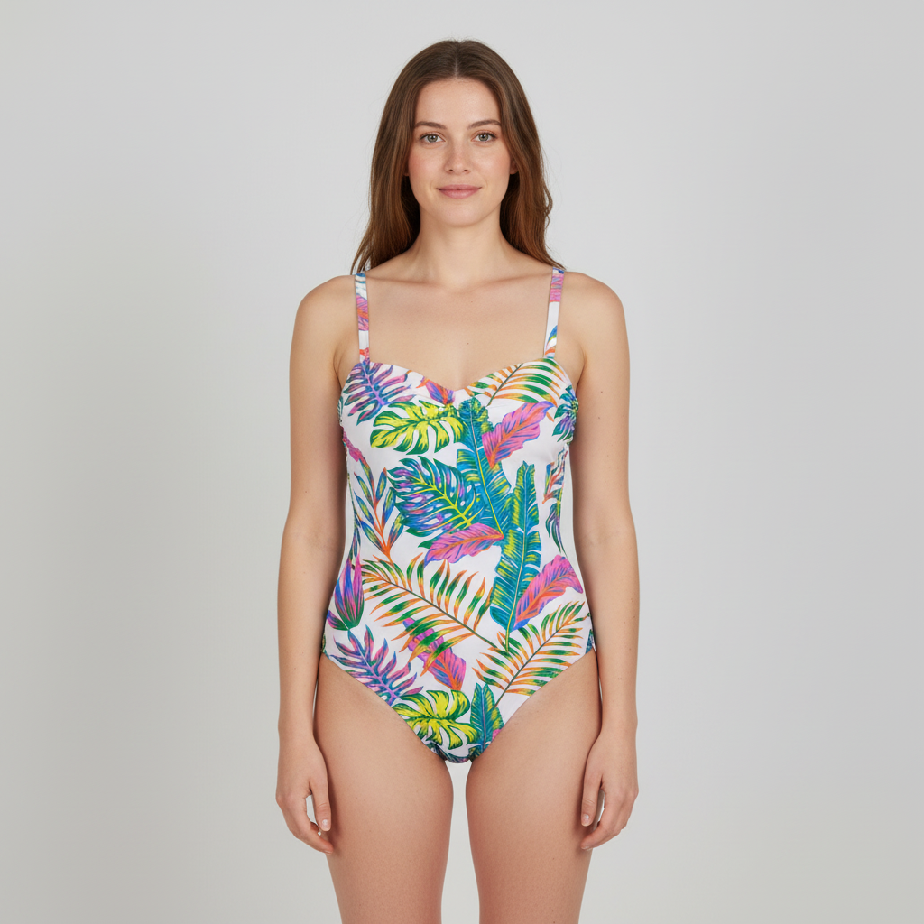 Maillot 1 pièce Fei Blanc