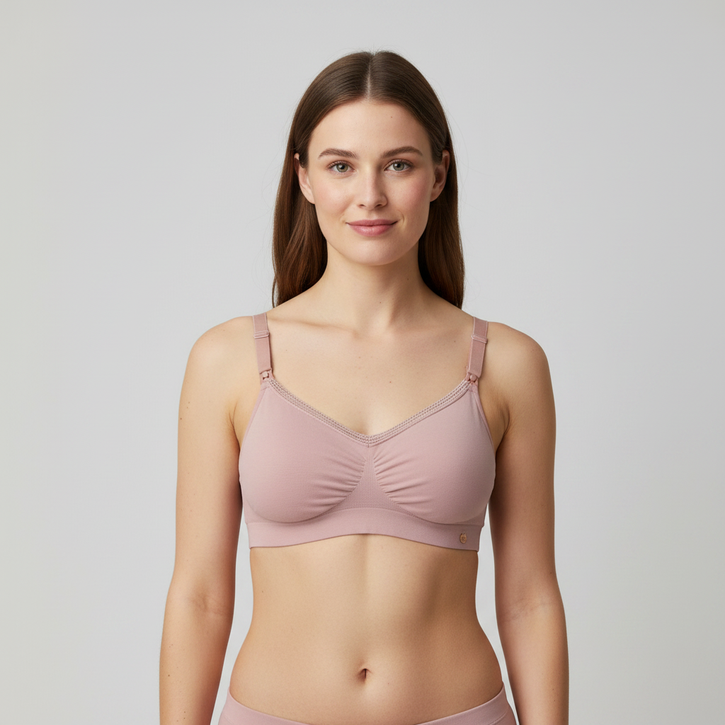 Soutien-gorge d'allaitement Cache Coeur Rose