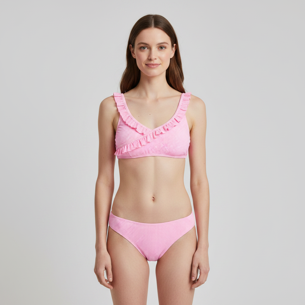 Haut de maillot Rose