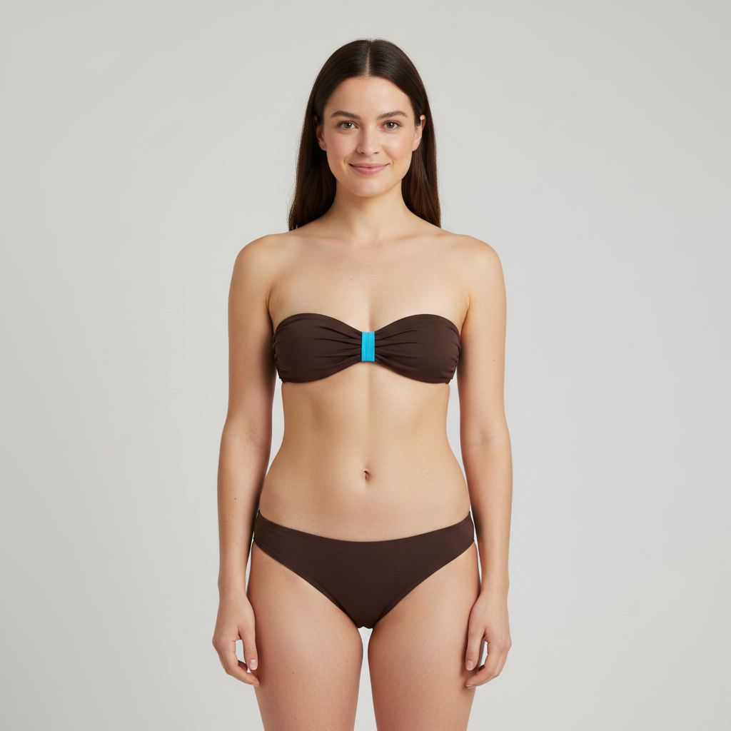 Haut de maillot Marron