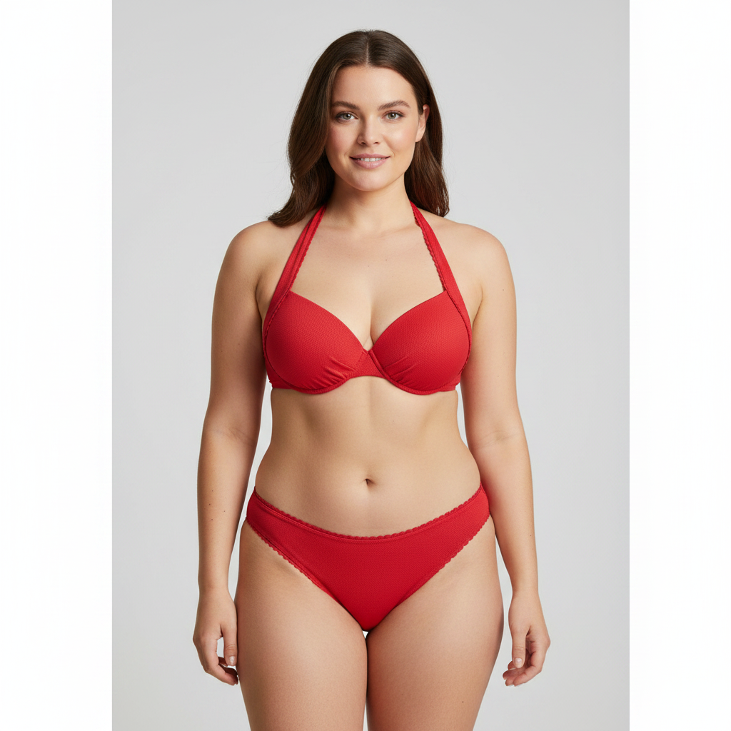 Haut de maillot Darjeeling Rouge