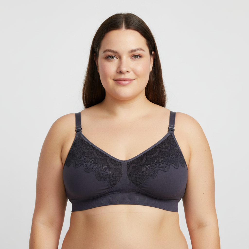 Soutien-gorge d'allaitement Billet doux Gris