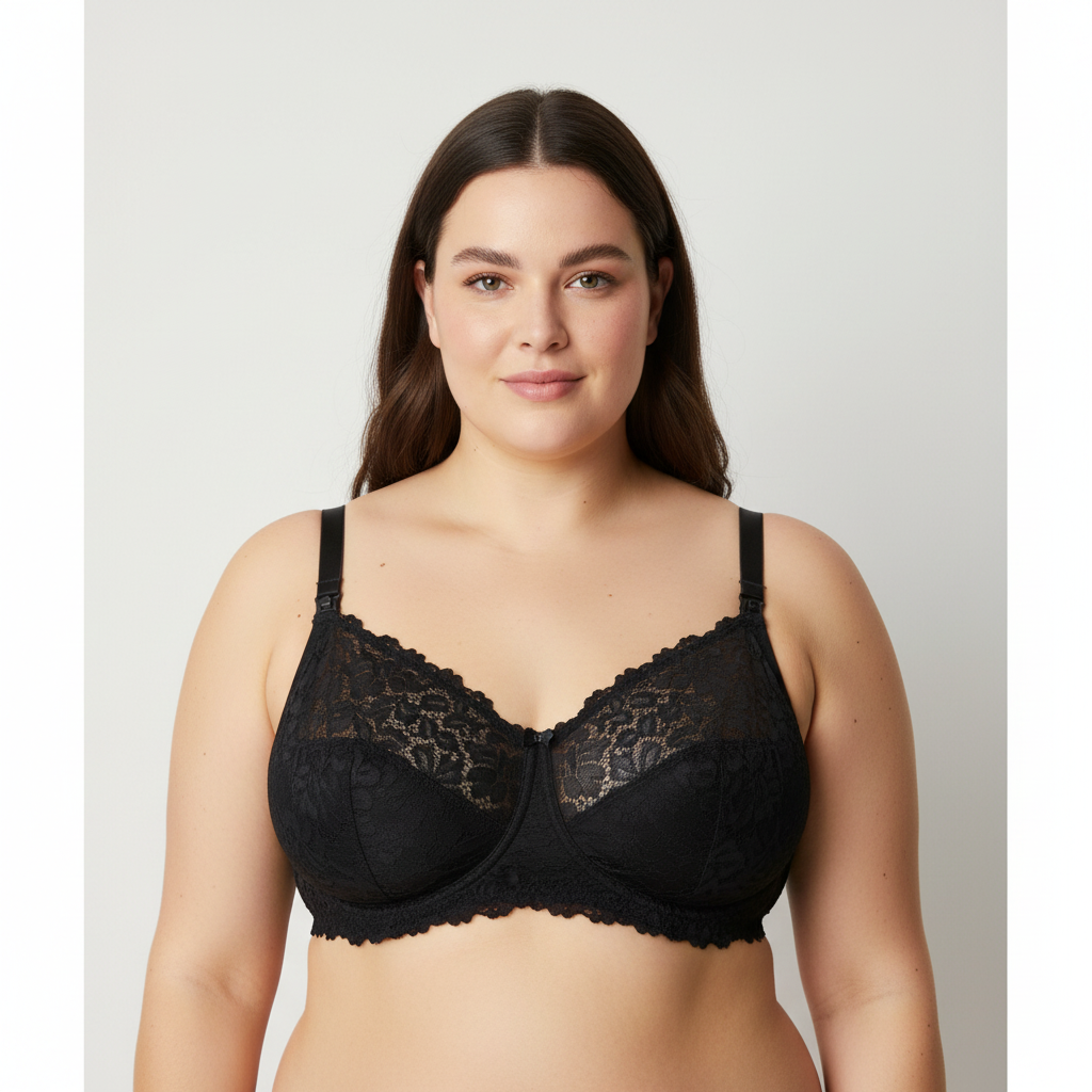 Soutien-gorge d'allaitement La vie en rose Noir