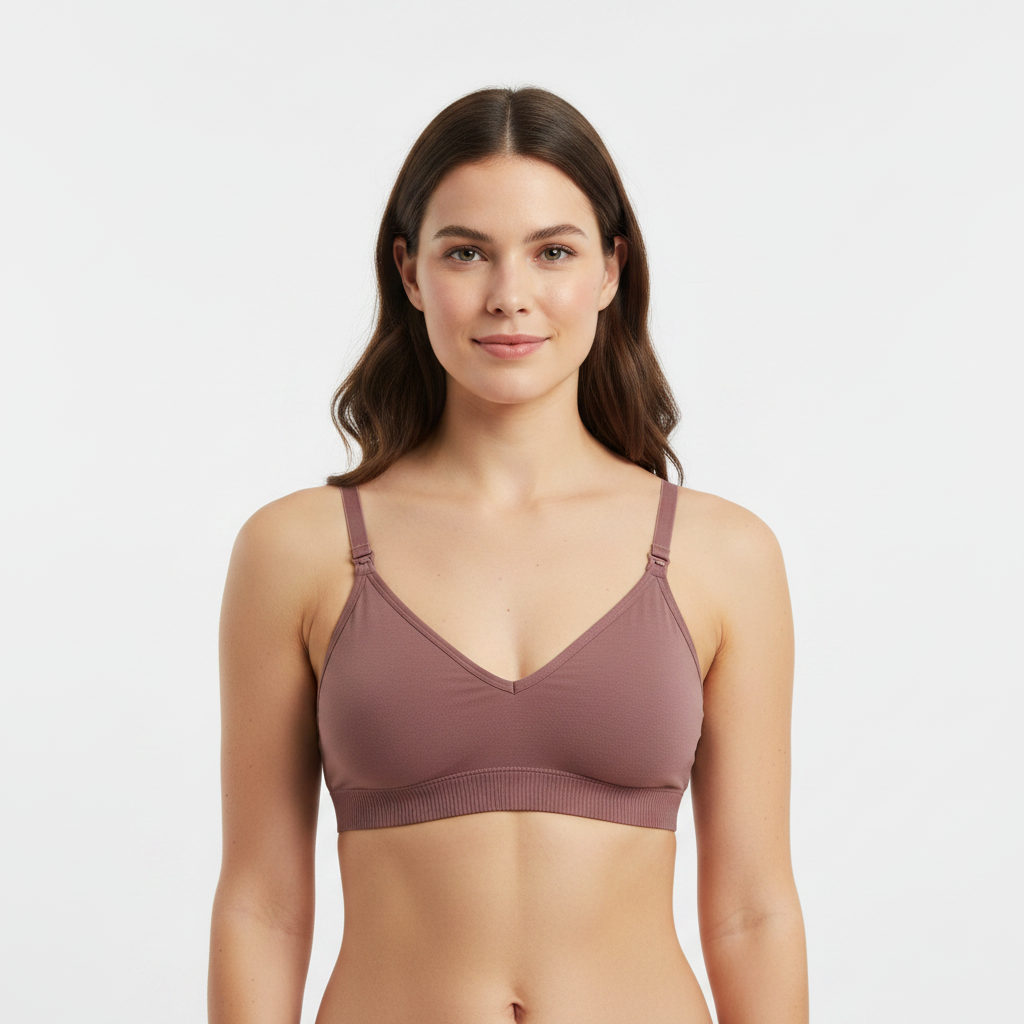 Soutien-gorge d'allaitement Marron