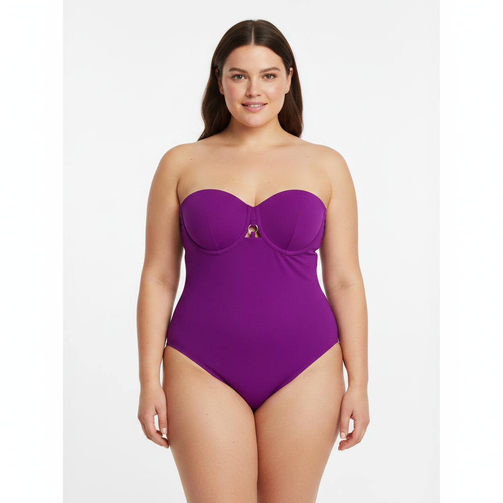 Maillot 1 pièce RougeGorge Violet