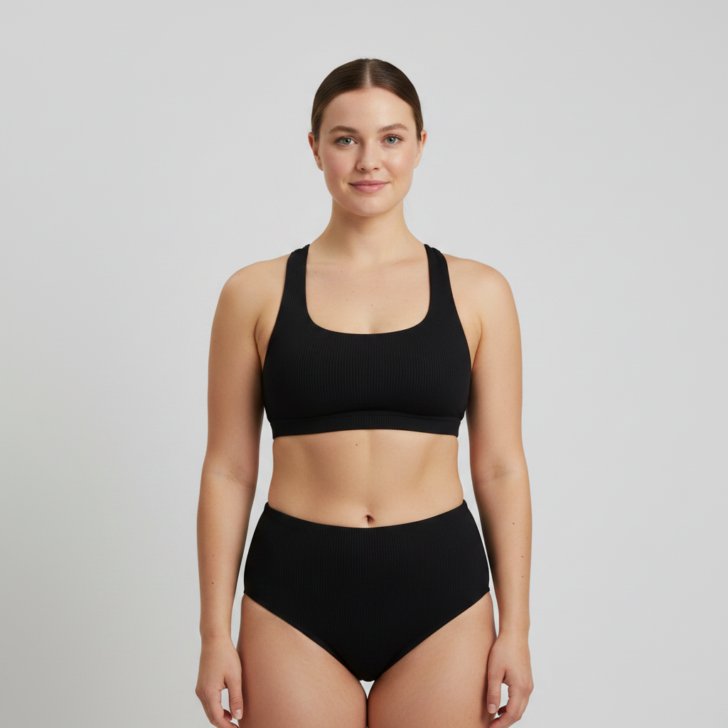 Haut de maillot Decathlon Noir