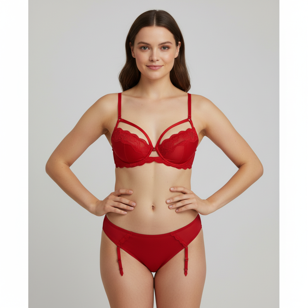 Ensemble de lingerie sexy Maison Close Rouge