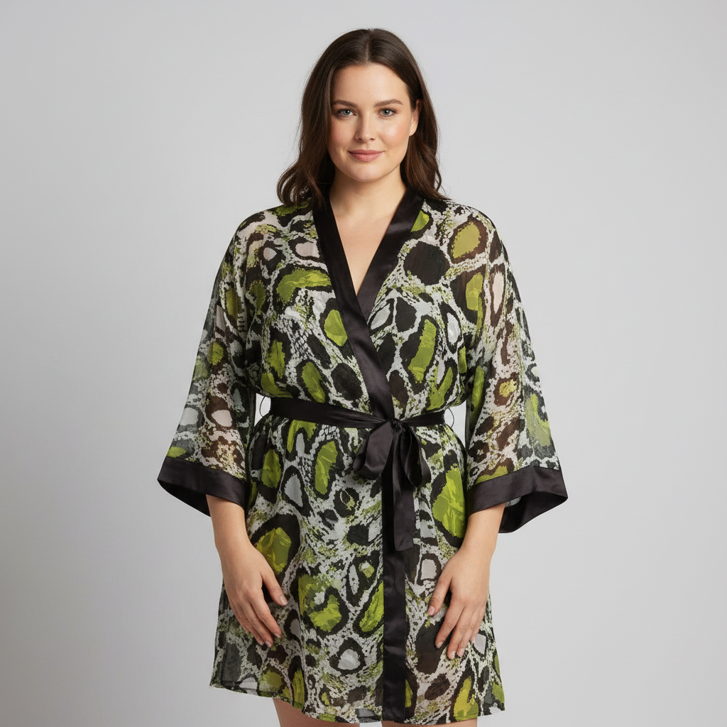 Kimono Marjolaine Marron