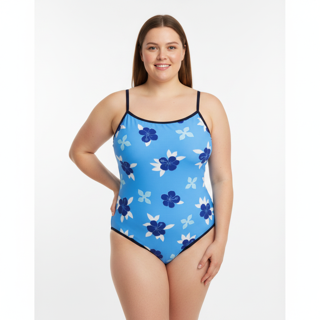 Maillot 1 pièce Bleu
