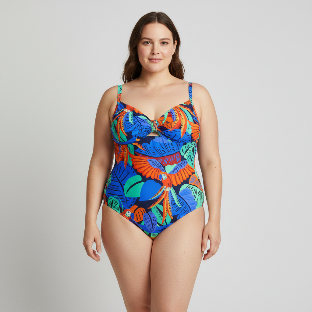 Maillot 1 pièce RougeGorge Bleu