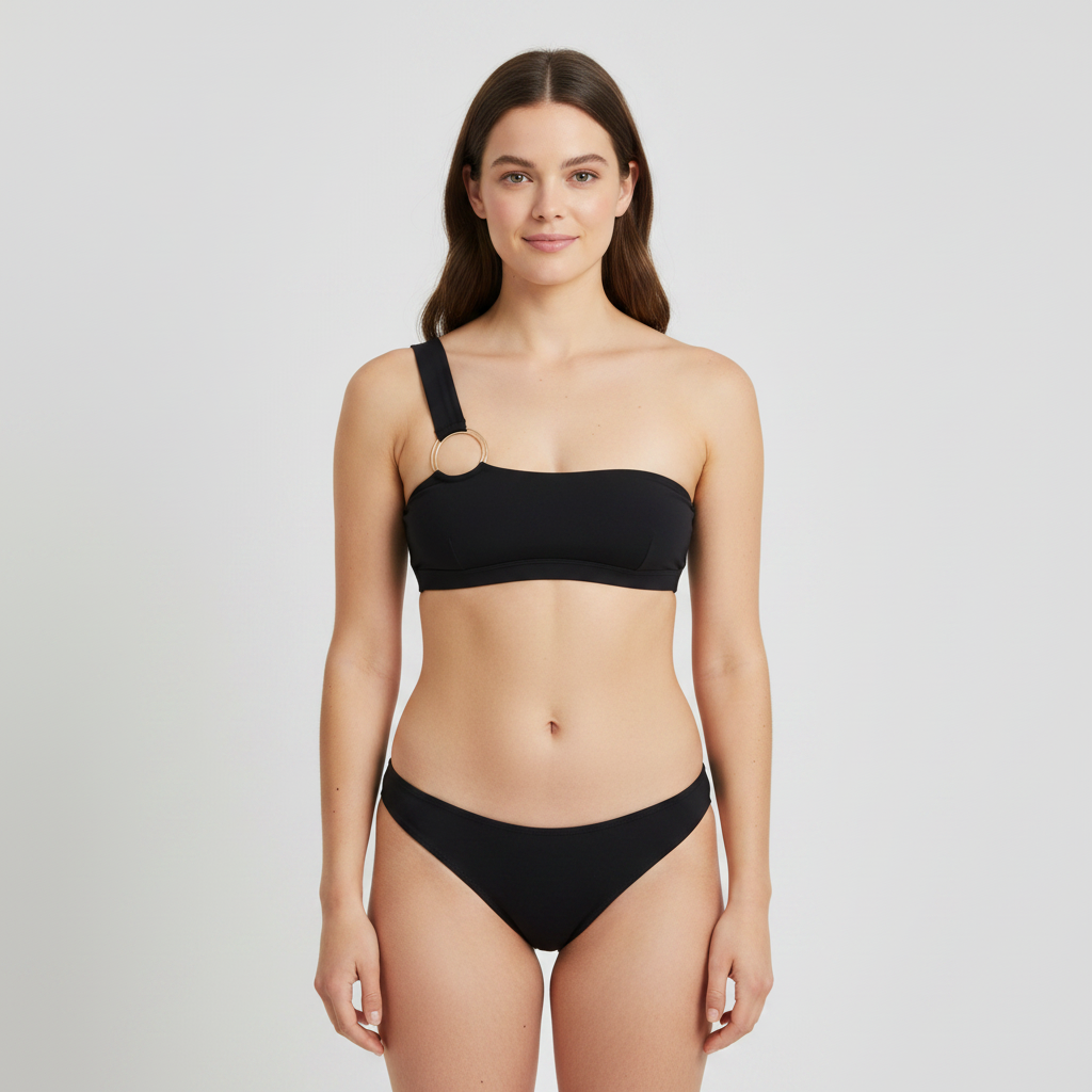 Haut de maillot Rose Noir