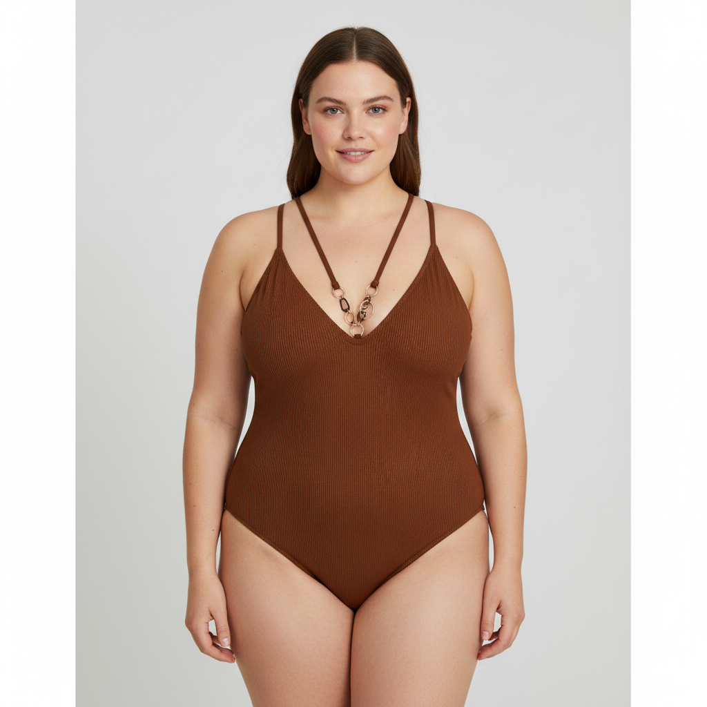 Maillot 1 pièce RougeGorge Marron