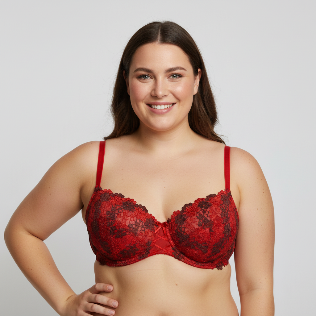 Soutien-gorge Les dessous d'Eve Rouge