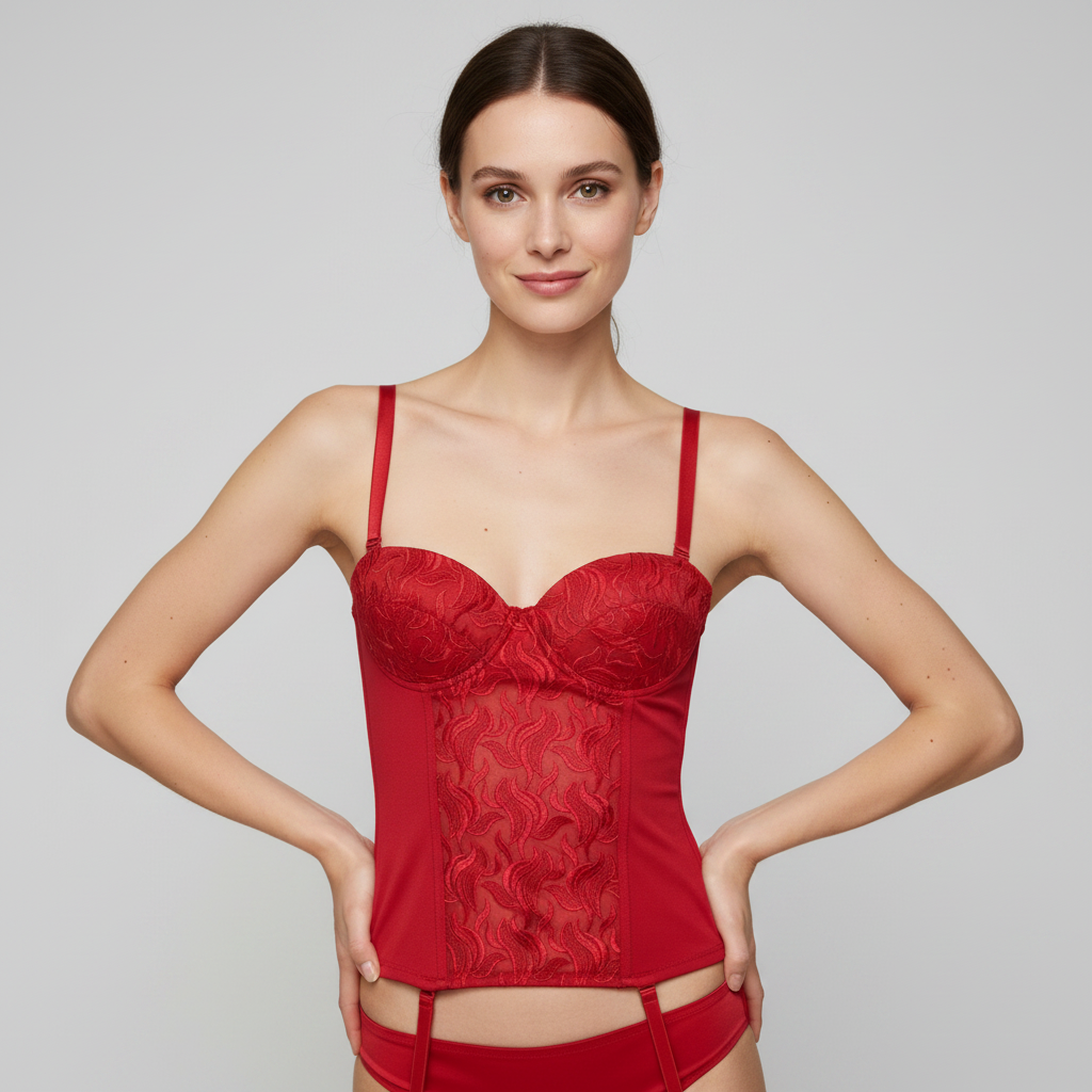 Guêpière Sanselle Rouge
