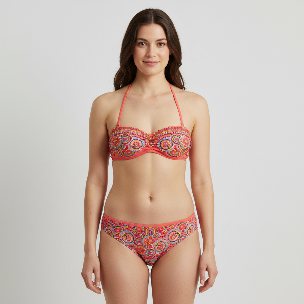 Haut de maillot Rose