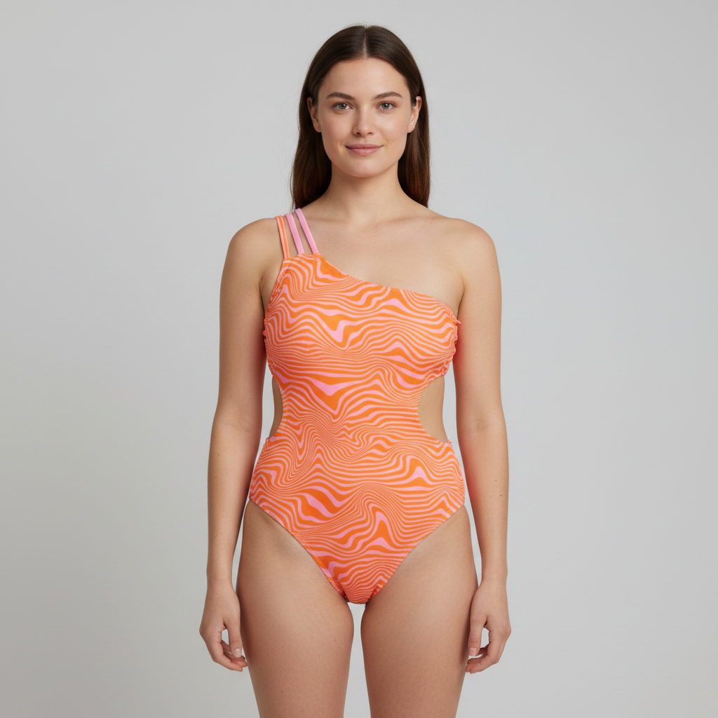 Maillot 1 pièce Orange