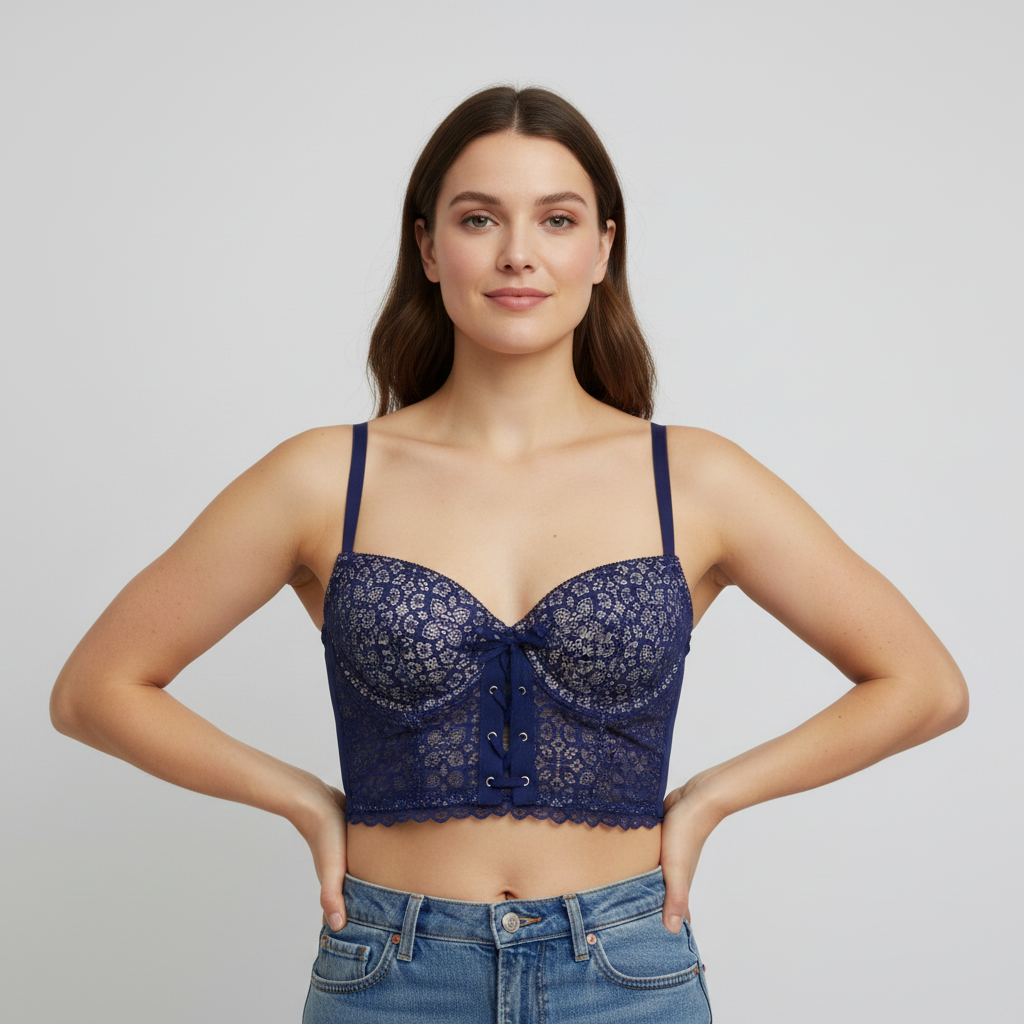 Corset Victoria's Secret Bleu