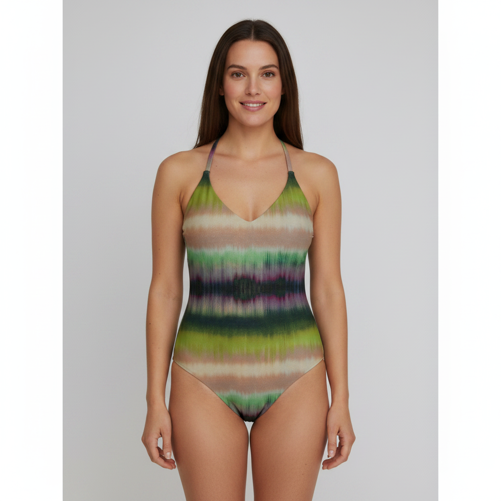 Maillot 1 pièce RougeGorge Vert