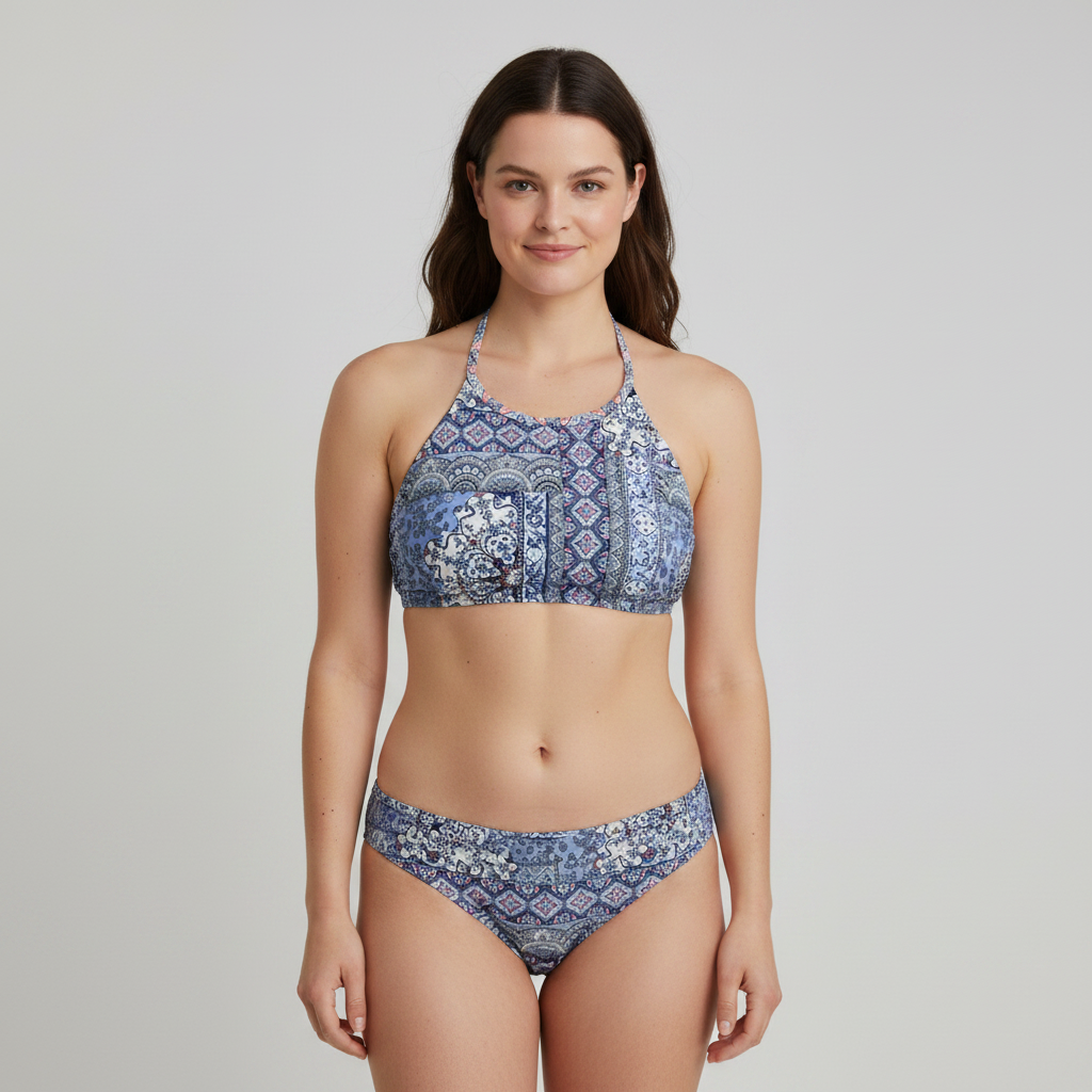 Haut de maillot Bleu