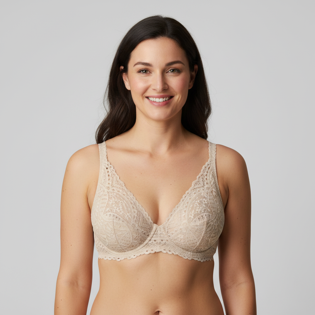 Triangle RougeGorge Beige