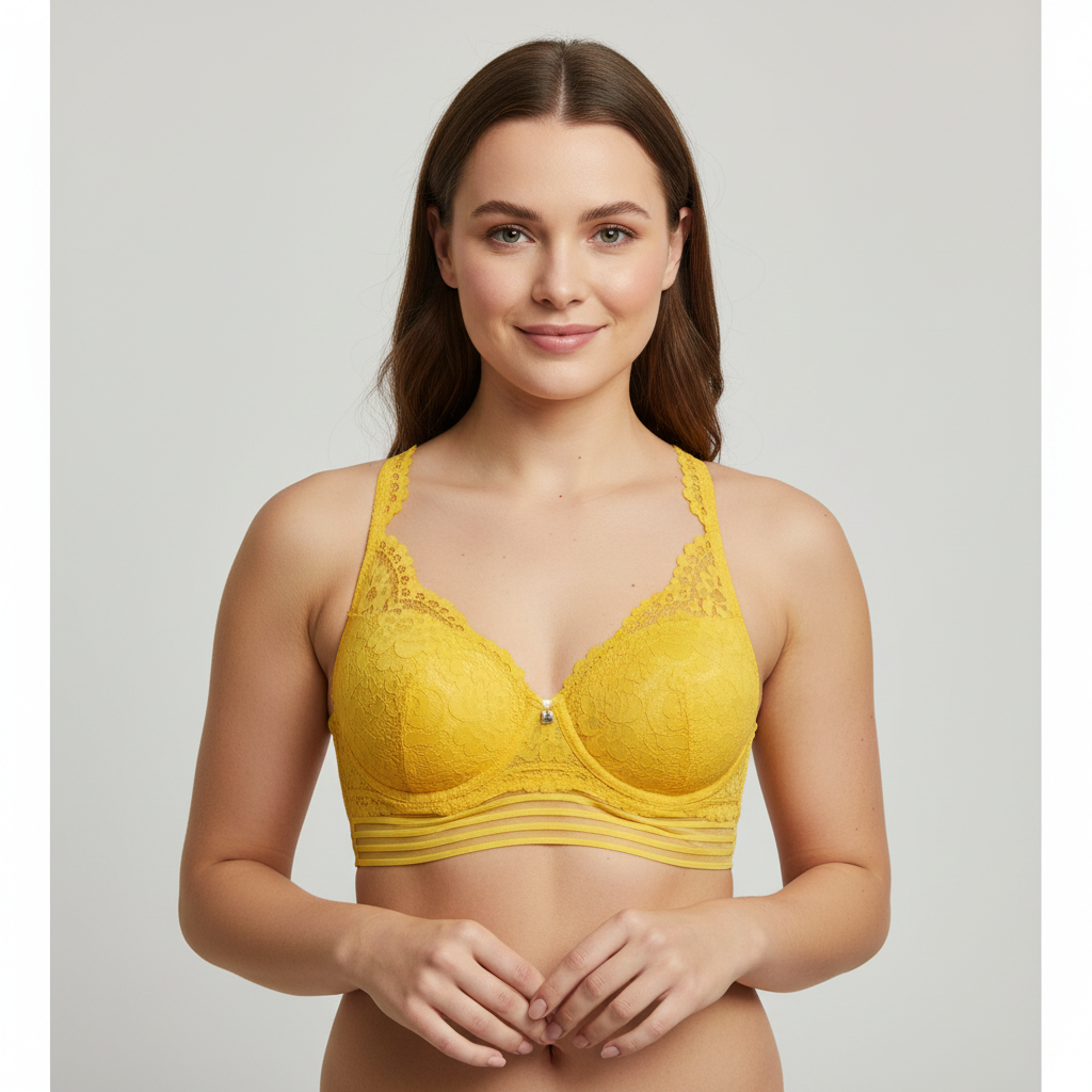 Soutien-gorge Camille & Cerf Par Pom'Poire Jaune