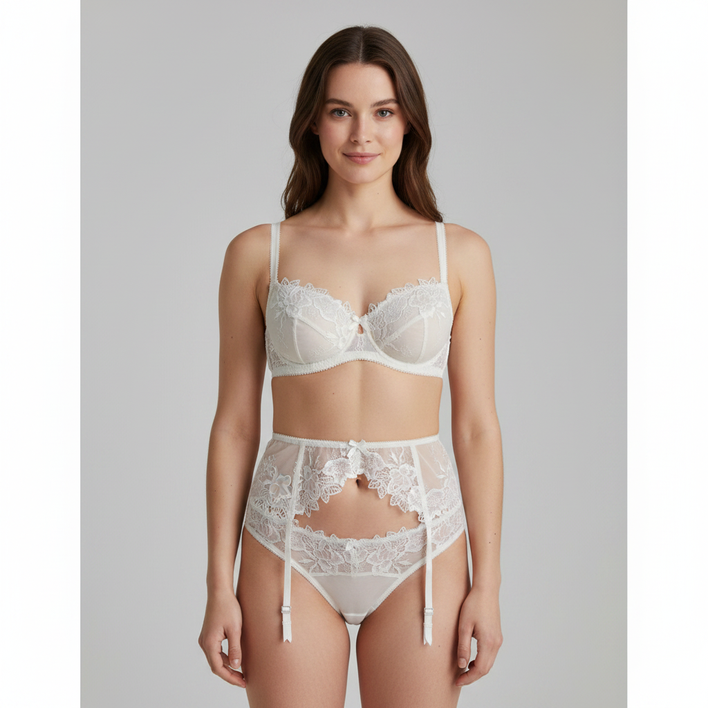 Ensemble de lingerie sexy Blanc