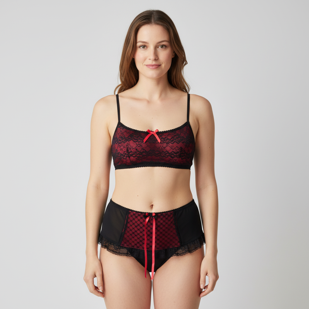 Porte-jarretelles Darjeeling Noir