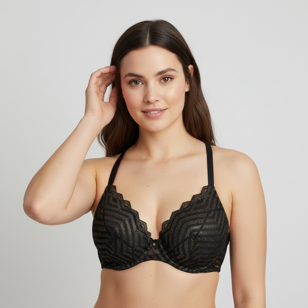 Soutien-gorge Rose Noir