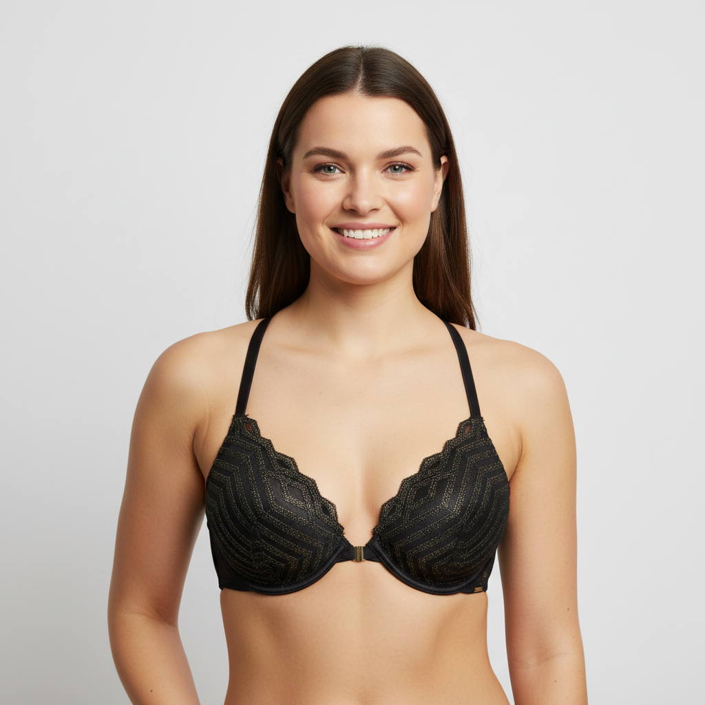 Soutien-gorge Rose Noir