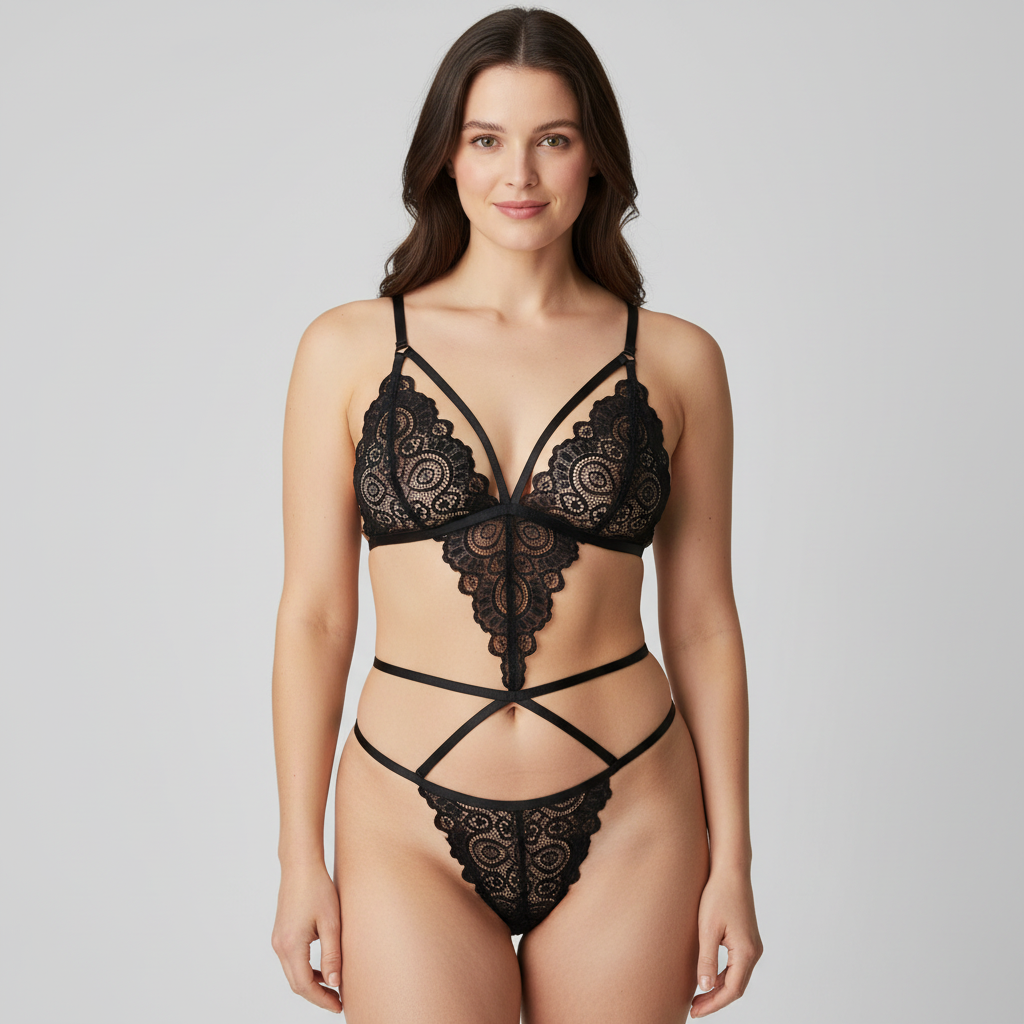 Ensemble de lingerie sexy Noir